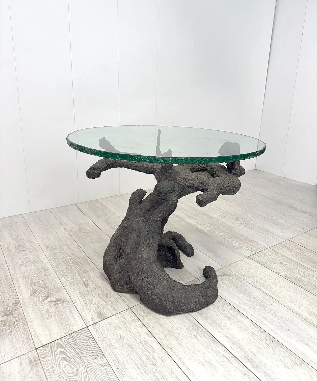 Bronze table in the shape of a tree, 1970s 4