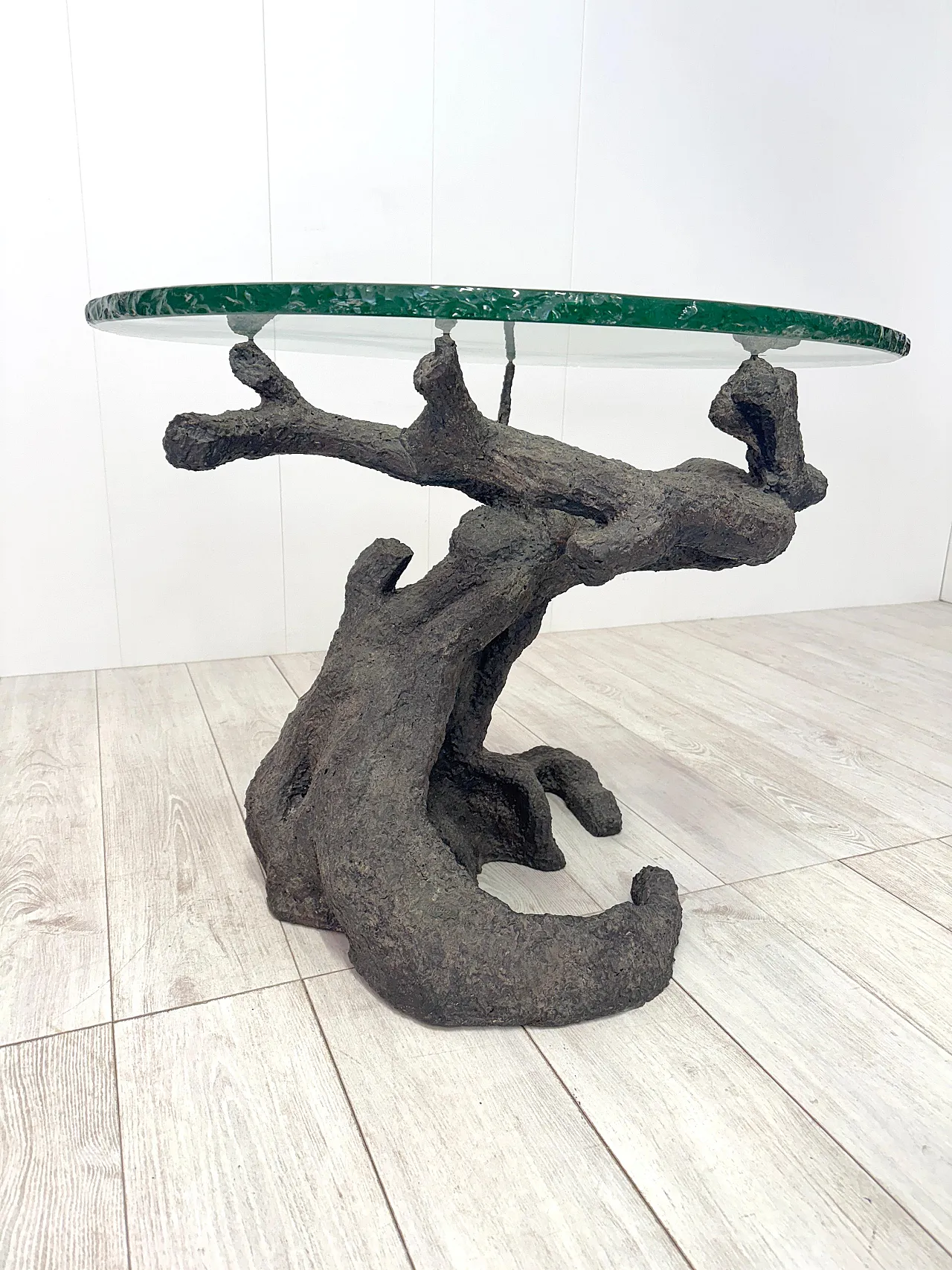 Bronze table in the shape of a tree, 1970s 6