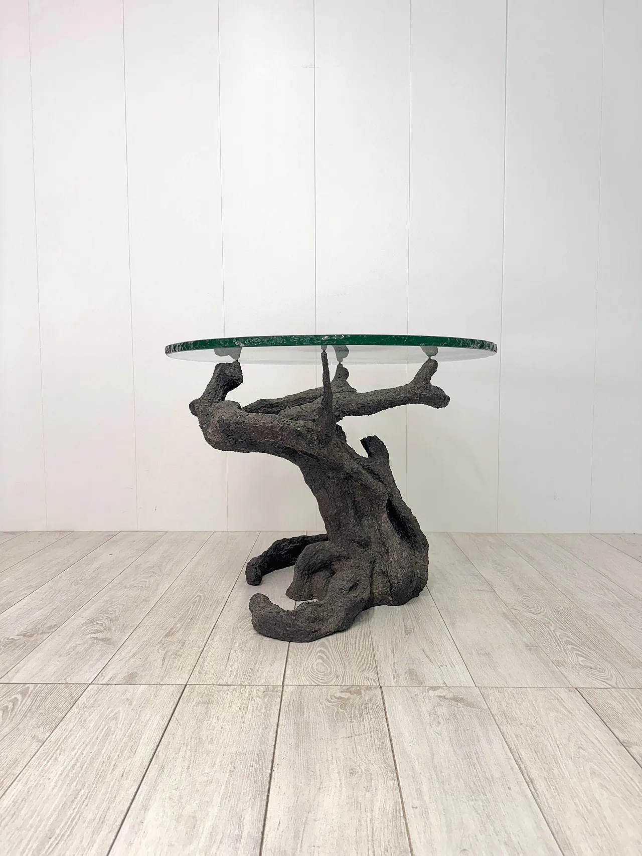 Bronze table in the shape of a tree, 1970s 15