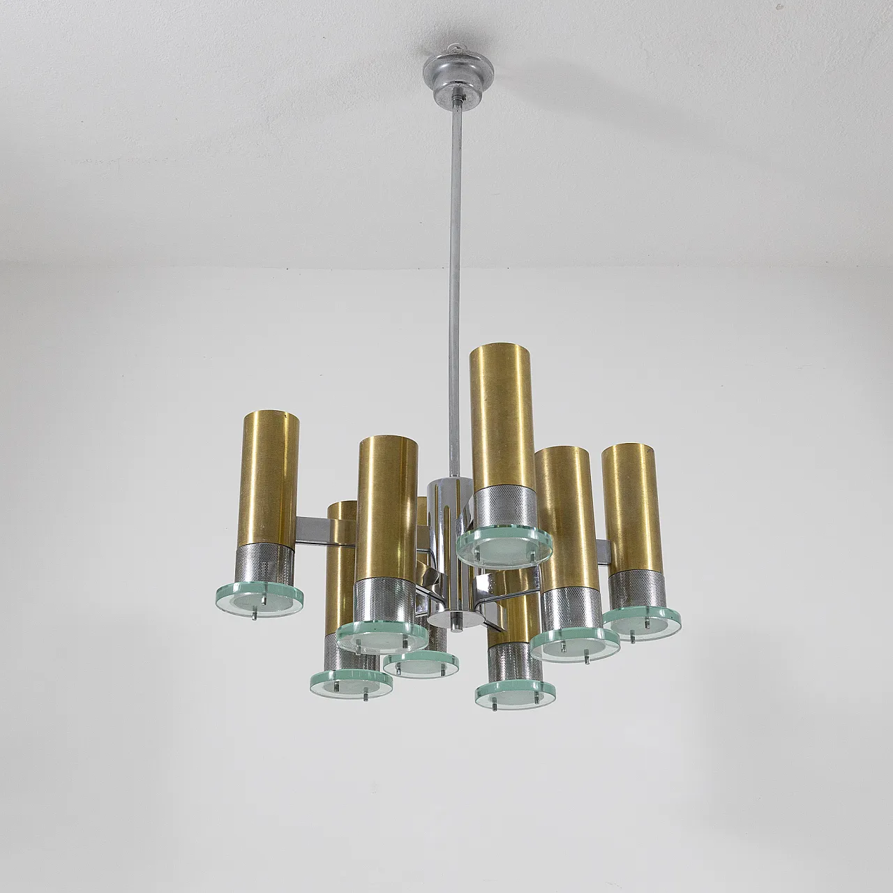 Suspension lamp by Gaetano Sciolari, 1970s 15