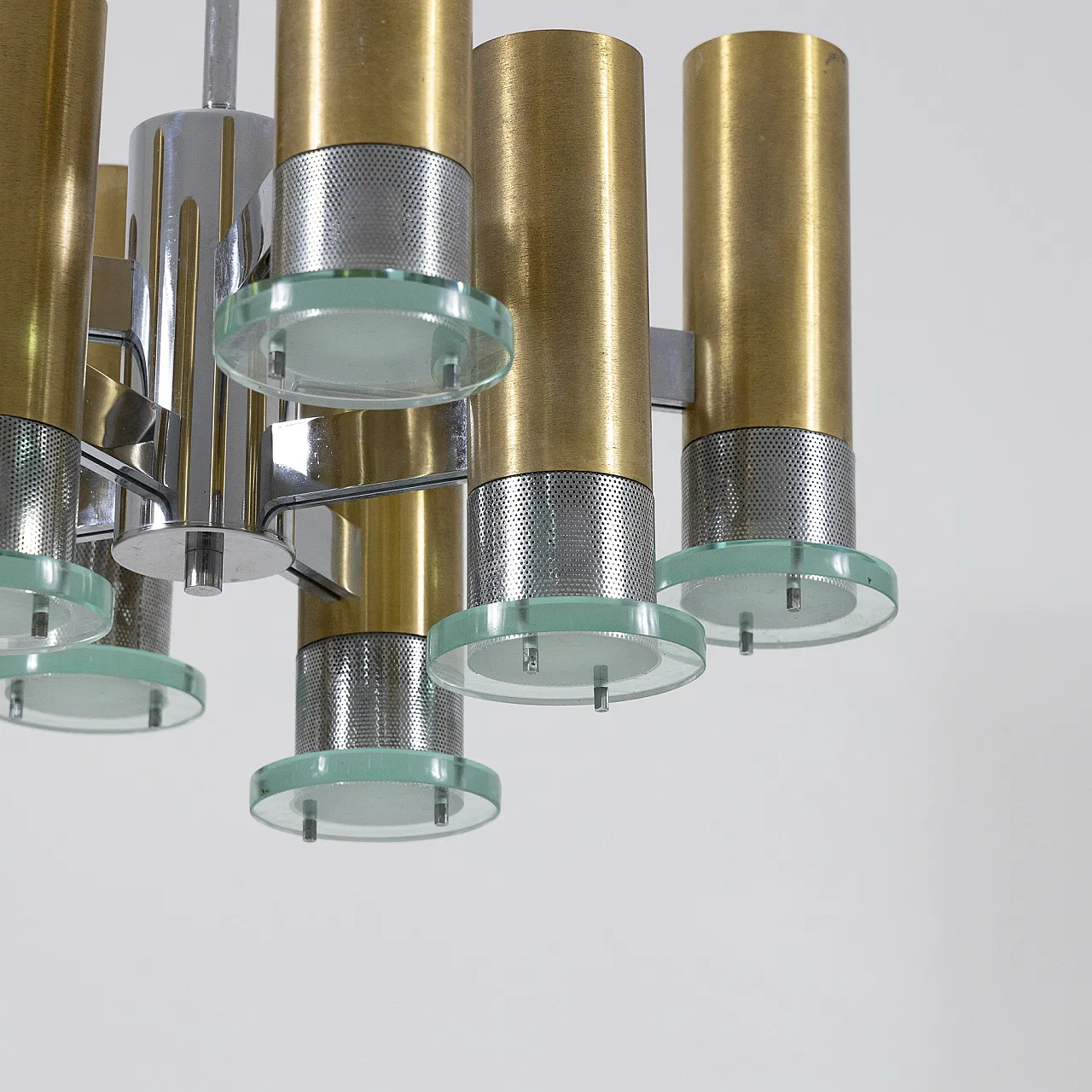 Suspension lamp by Gaetano Sciolari, 1970s 16