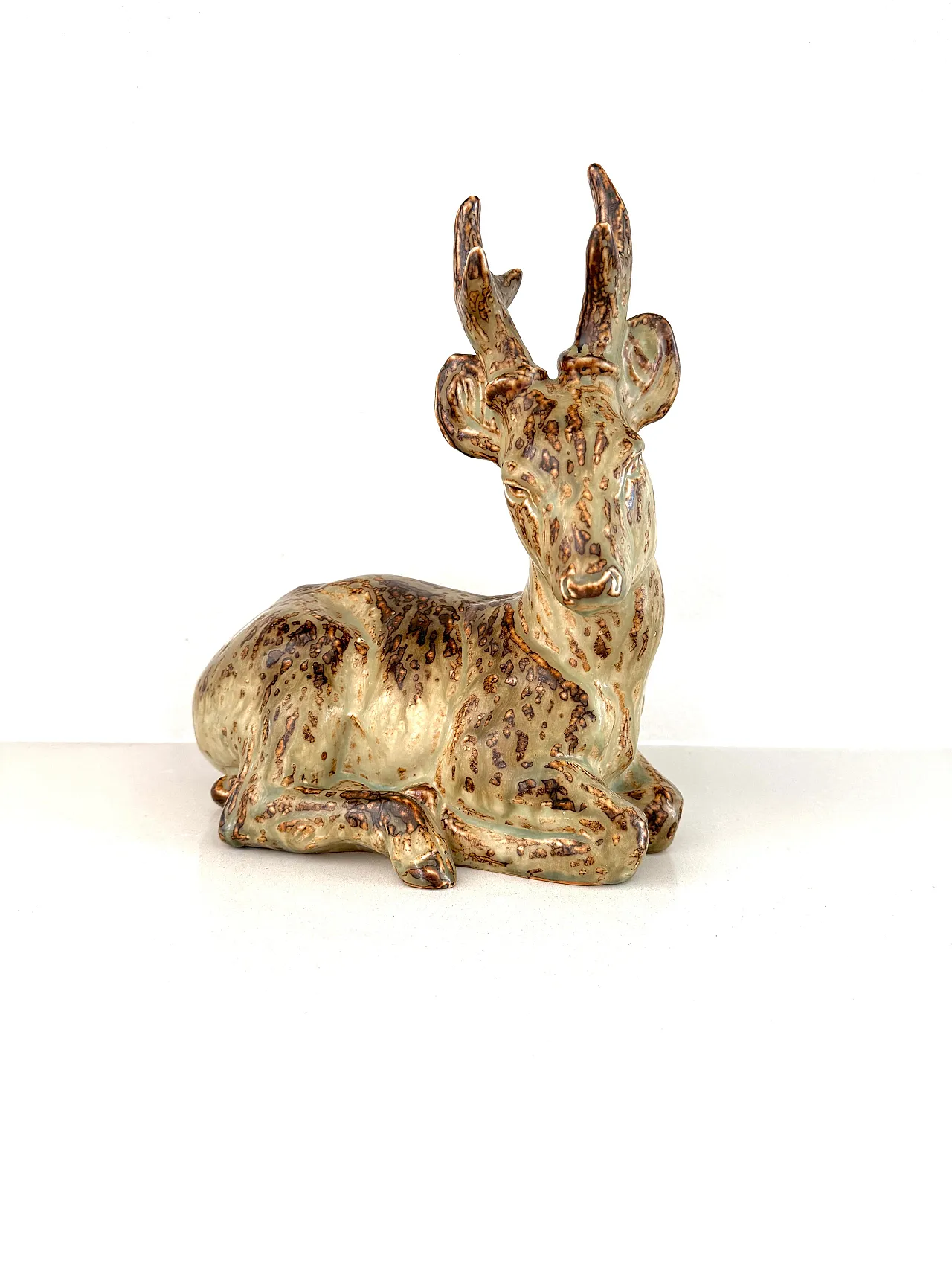 Deer by Knud Kjhn for Royal Copenhagen, 1940s 2