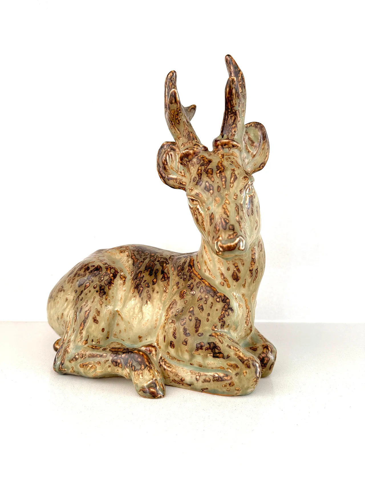 Deer by Knud Kjhn for Royal Copenhagen, 1940s 3