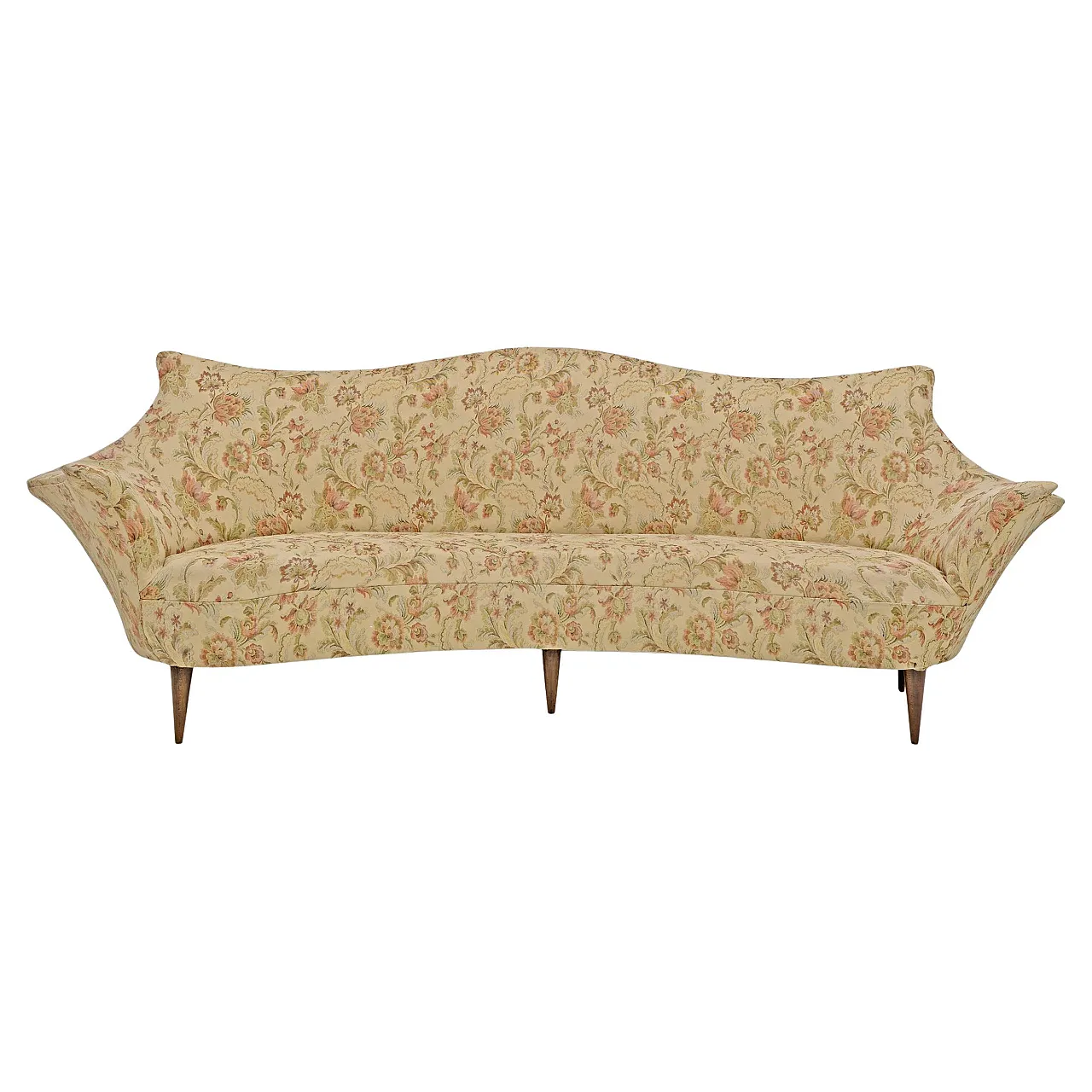 Manta sofa in beech and fabric, 1950s 1