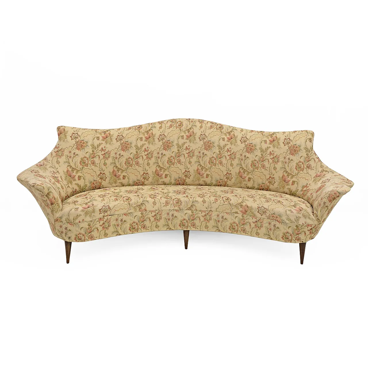 Manta sofa in beech and fabric, 1950s 2