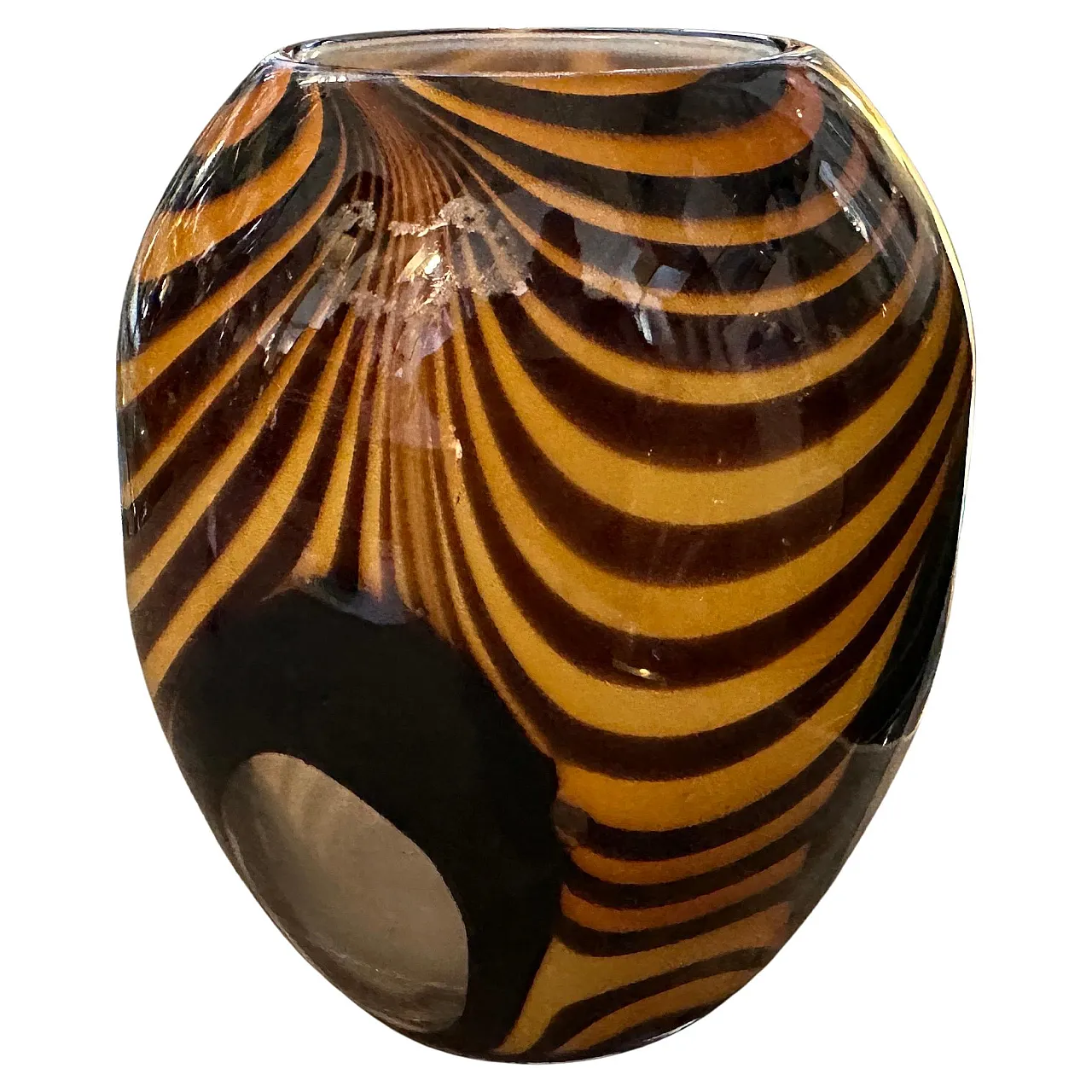 Modernist Murano glass vase, 1980s 1