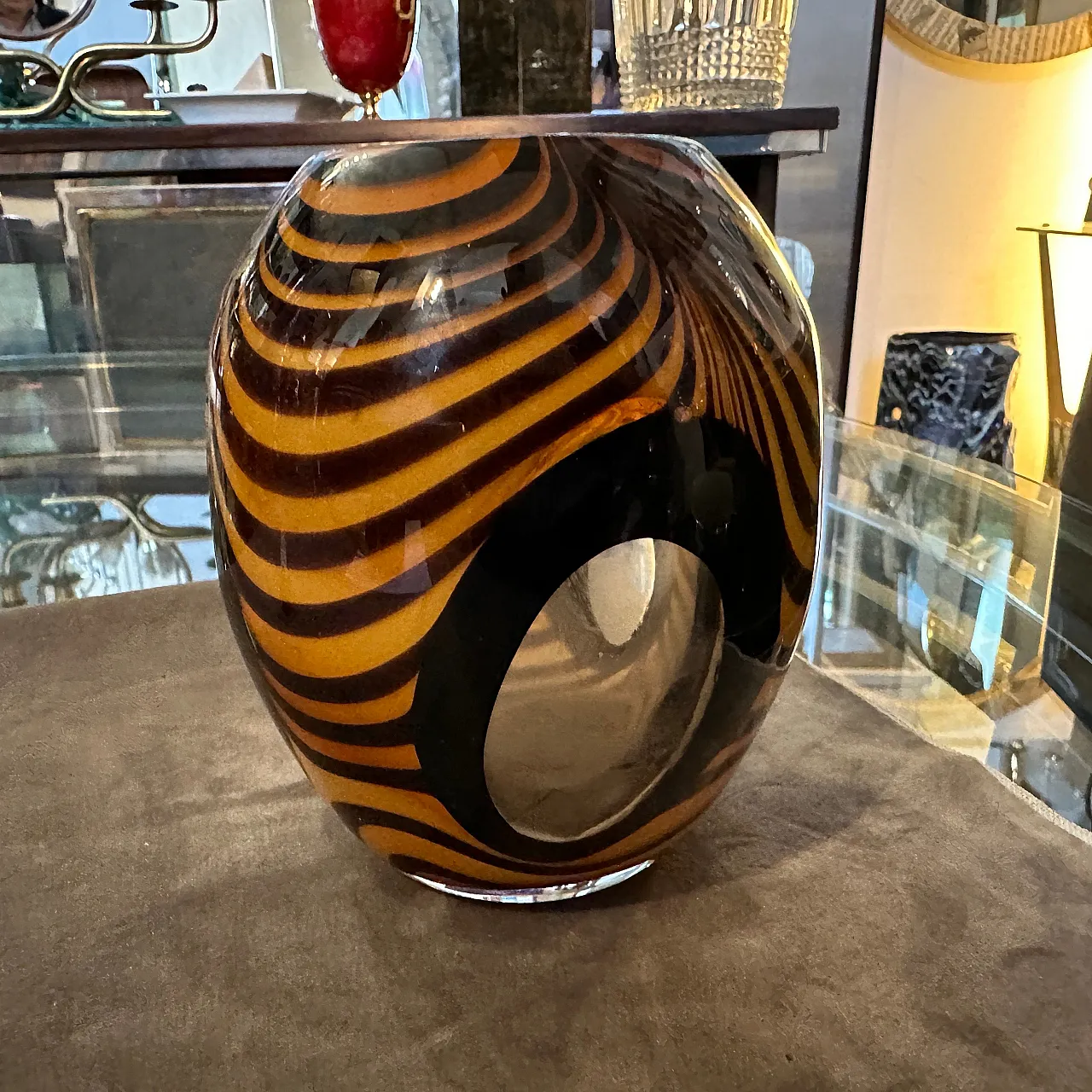 Modernist Murano glass vase, 1980s 2