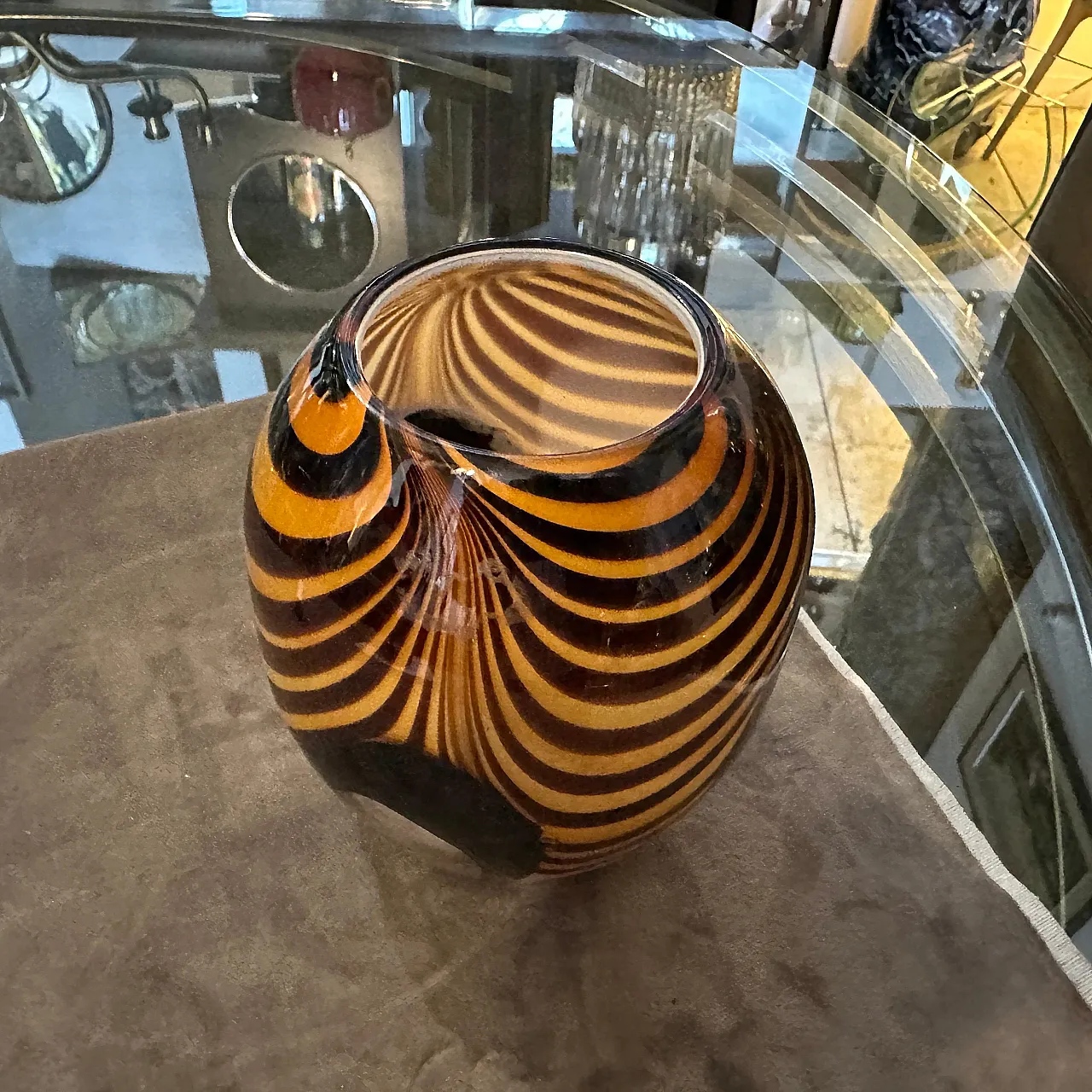 Modernist Murano glass vase, 1980s 3