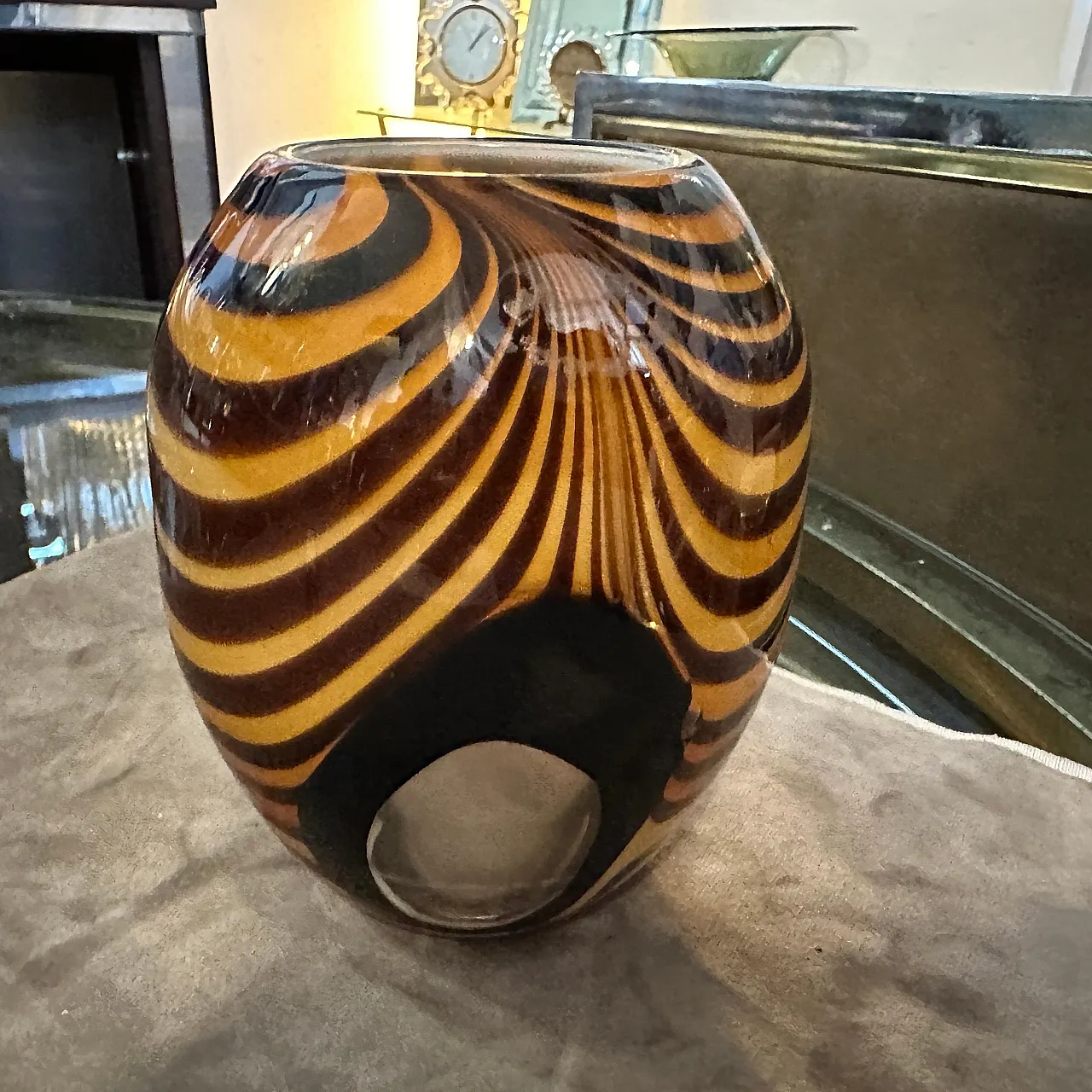 Modernist Murano glass vase, 1980s 4