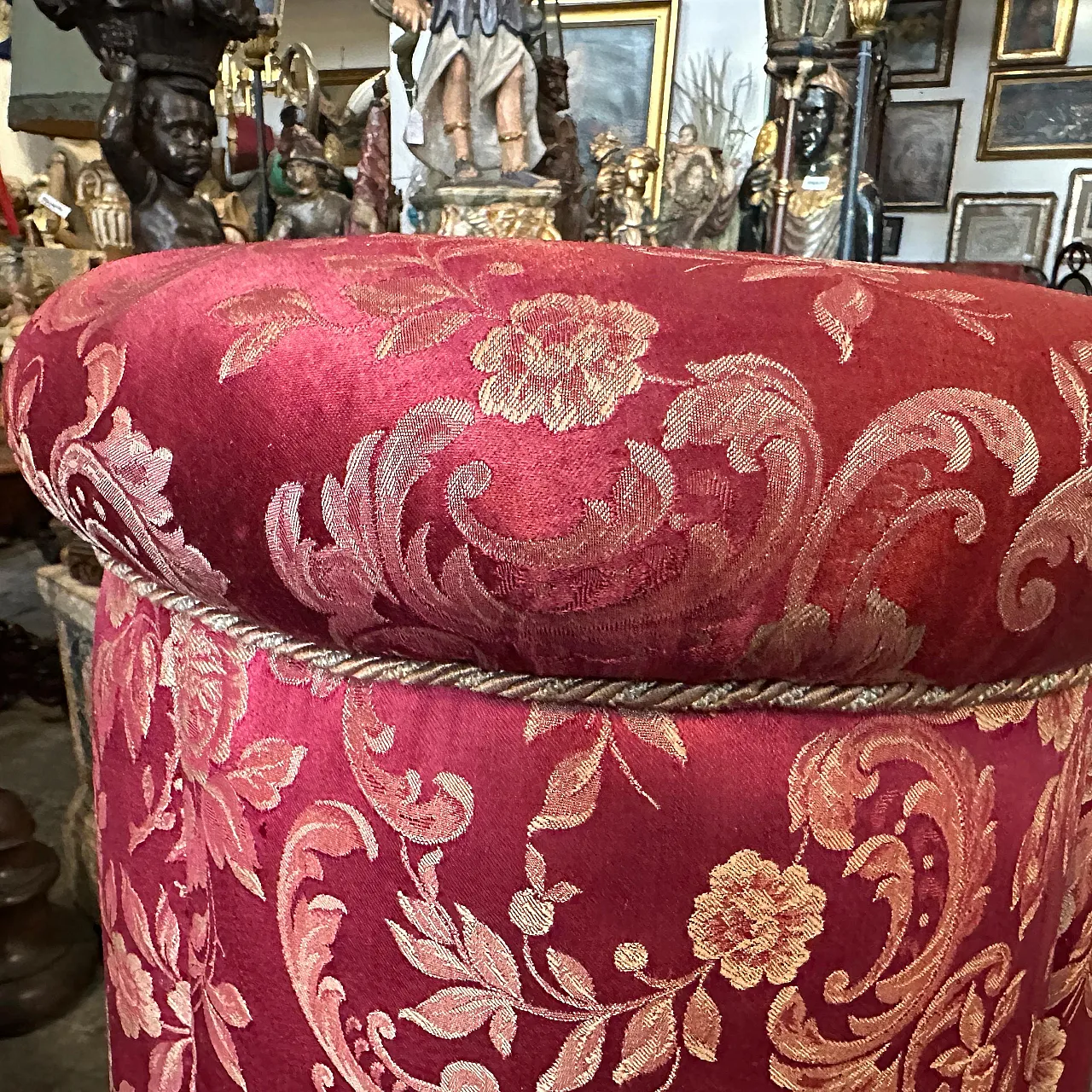 4 Louis Philippe sicilian poufs, 19th century 9