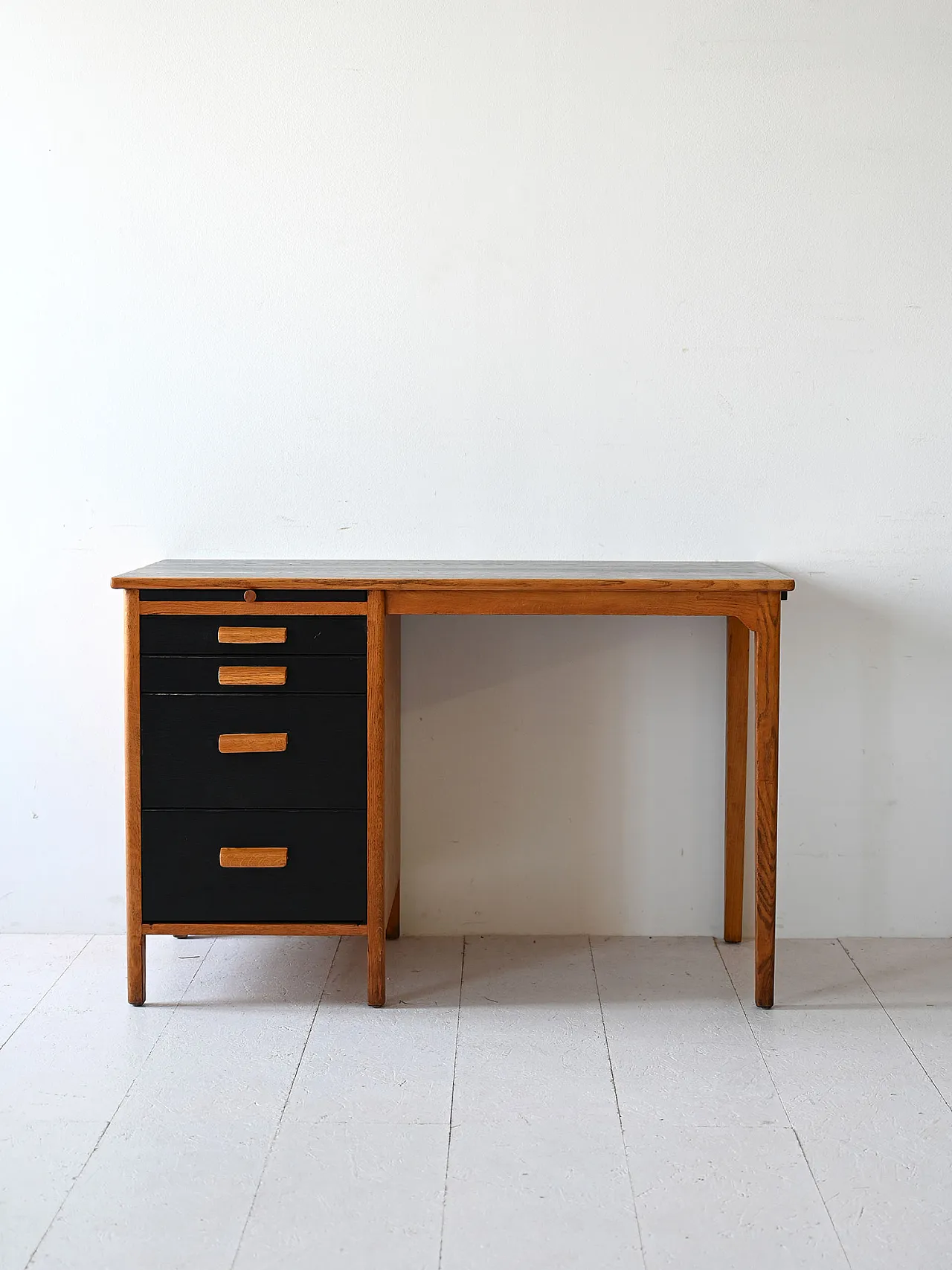 Desk with black details, 60s 2