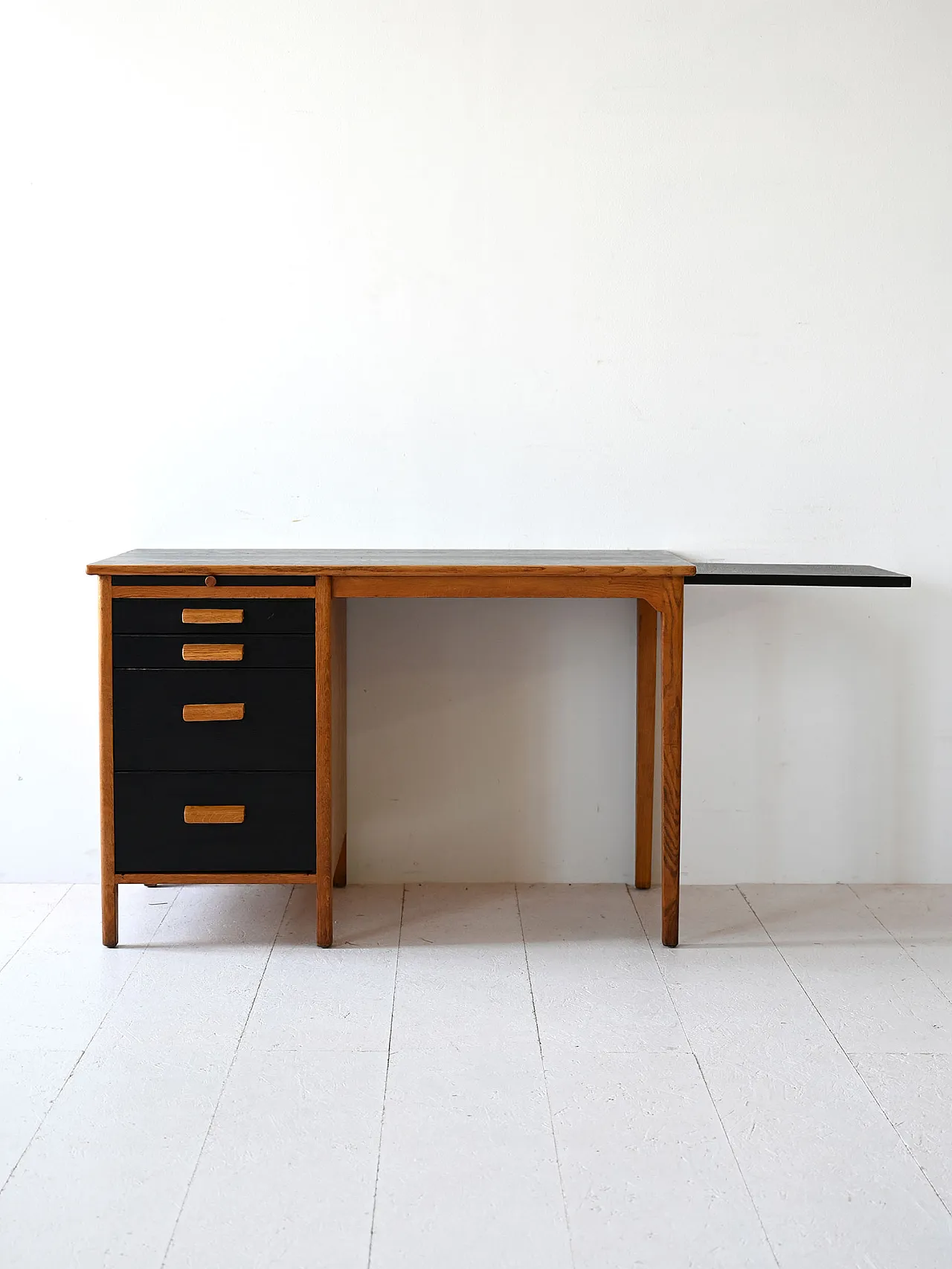 Desk with black details, 60s 3