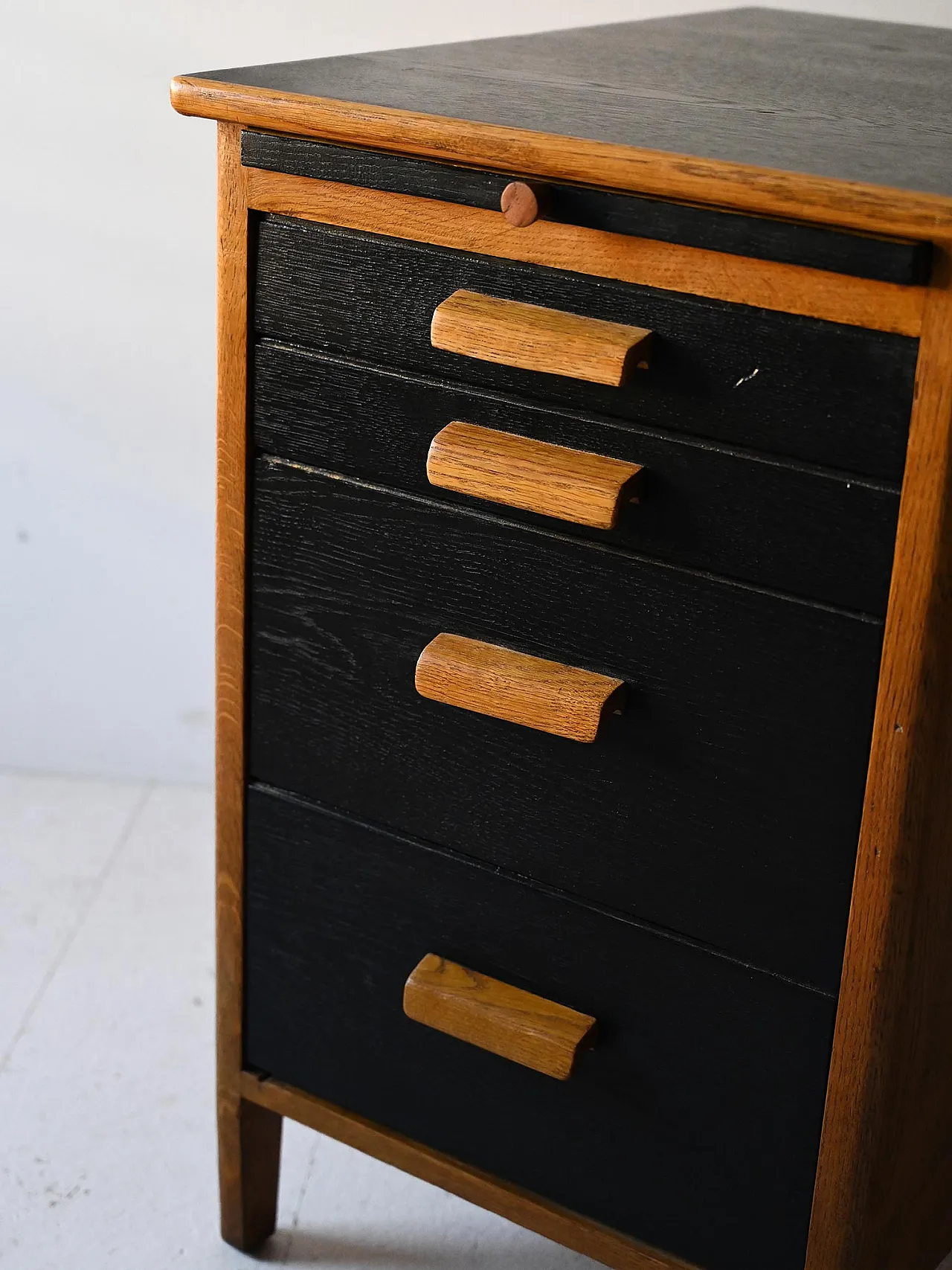 Desk with black details, 60s 12