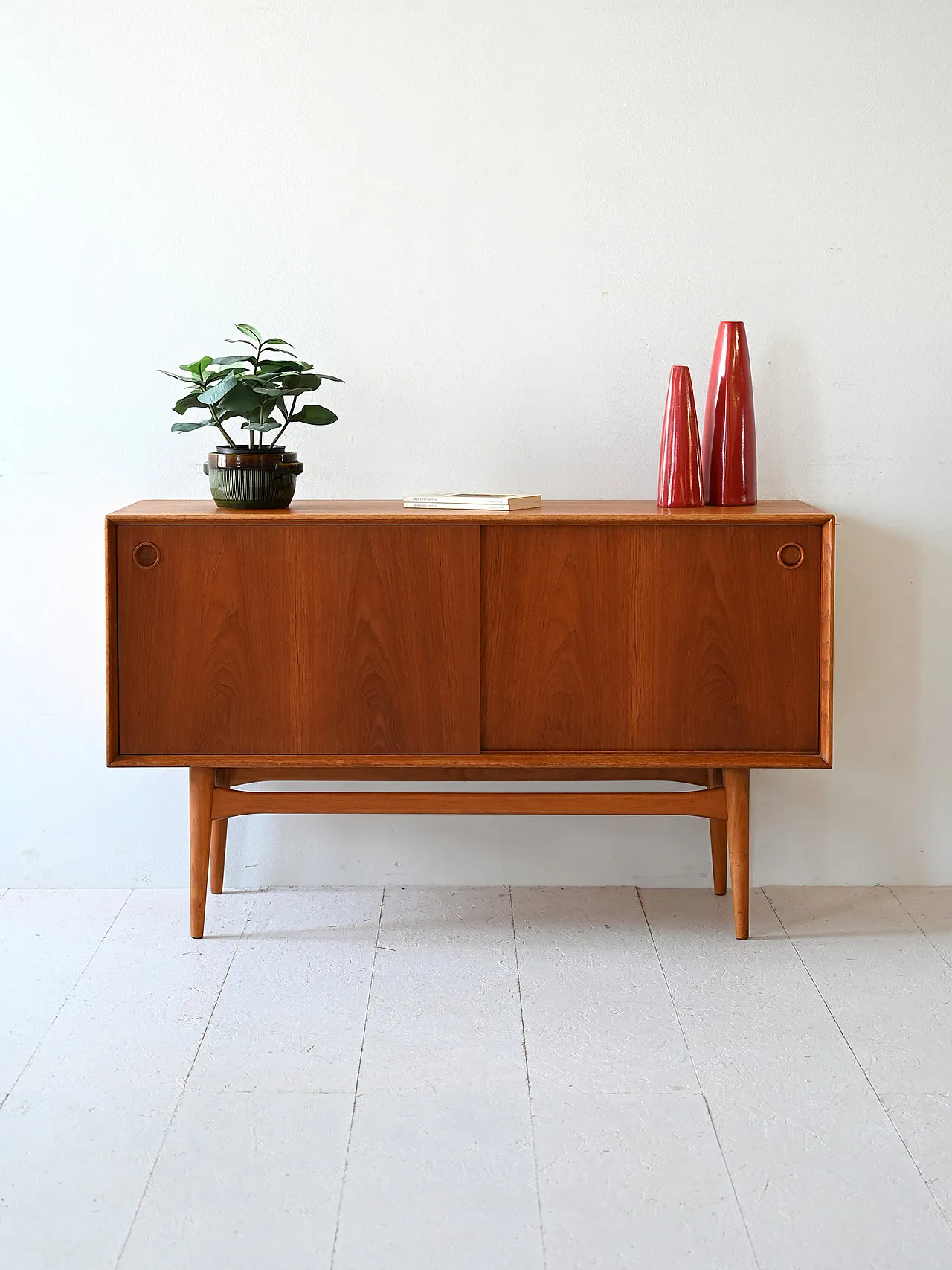 Scandinavian sideboard with sliding doors 1