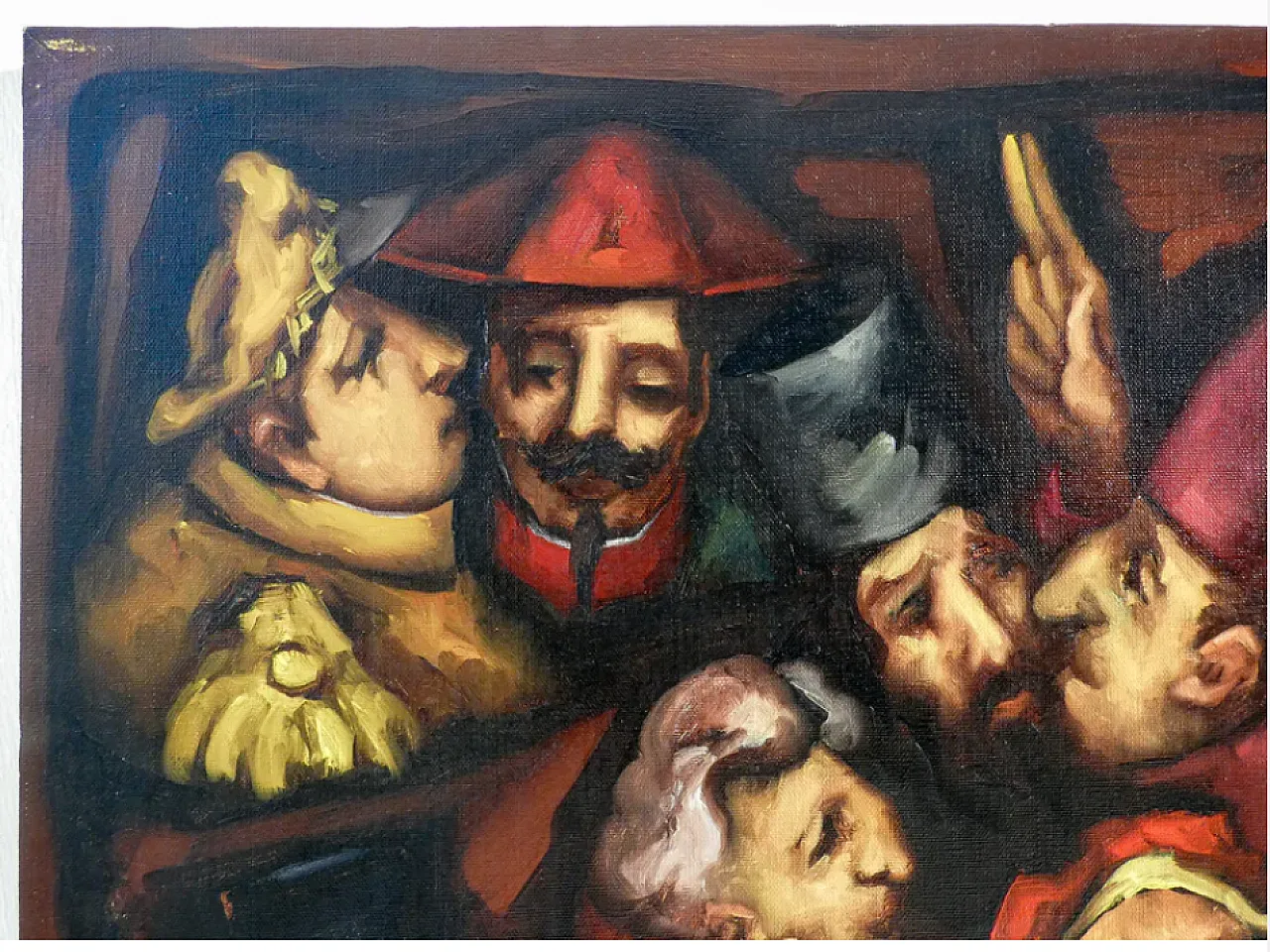 The systematic builders, oil on canvas, late 20th century 2