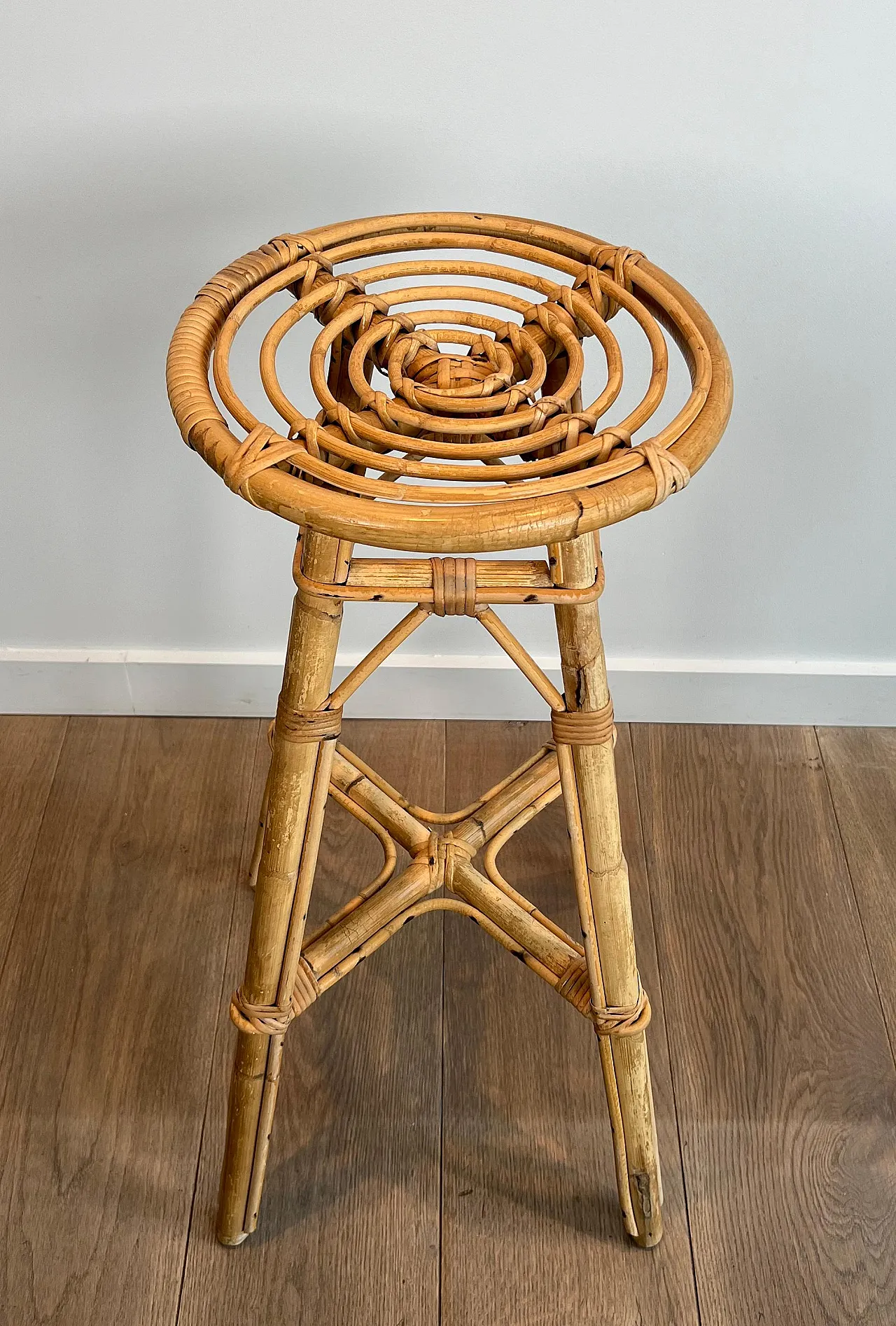 4 Rattan stools, 1970s 6