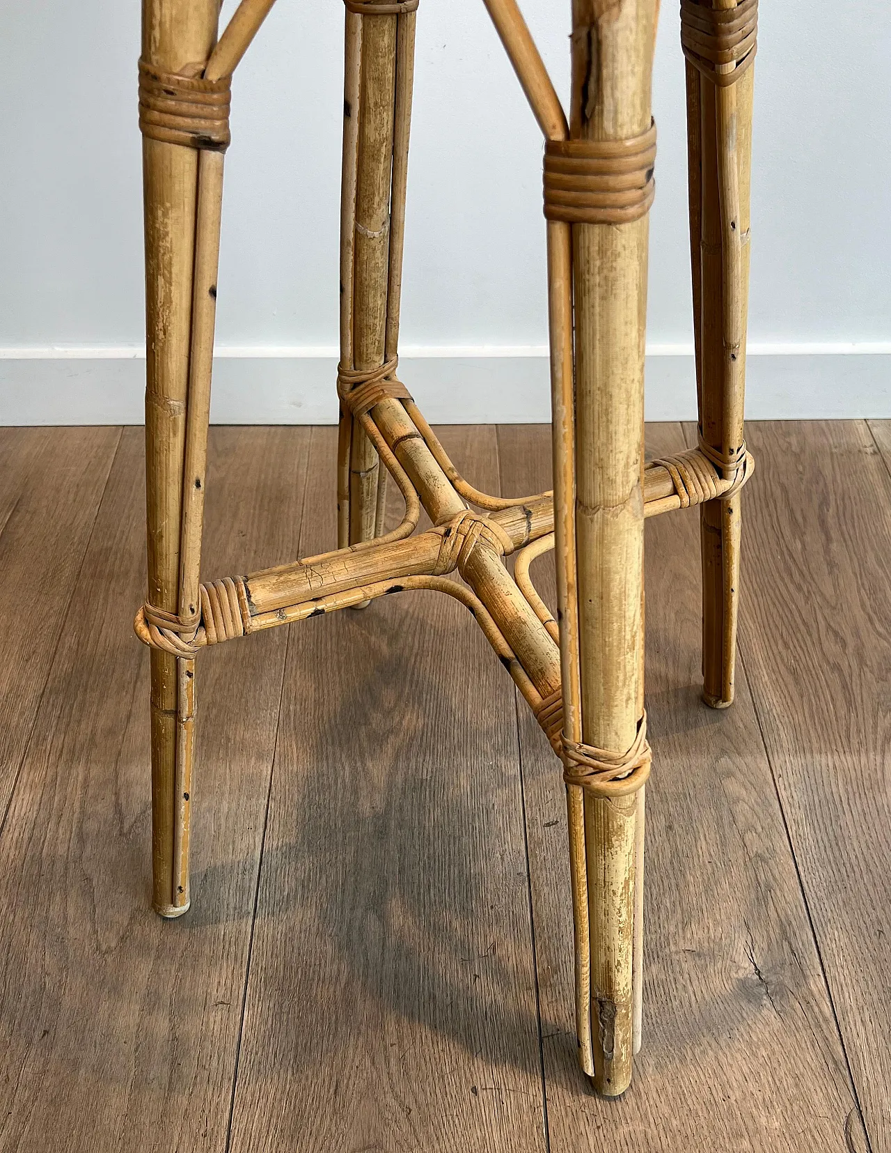 4 Rattan stools, 1970s 10