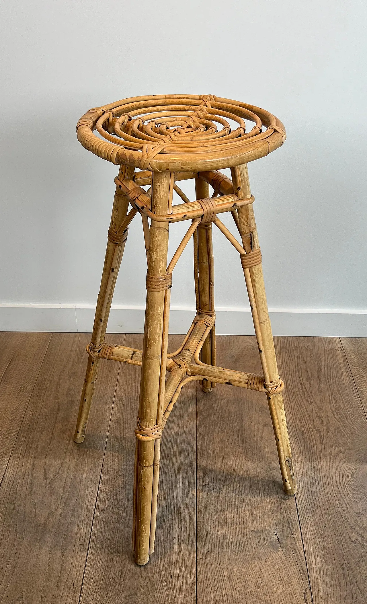 4 Rattan stools, 1970s 18