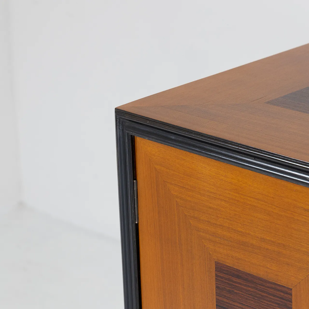 Wooden sideboard with geometric decoration, 1950s 2