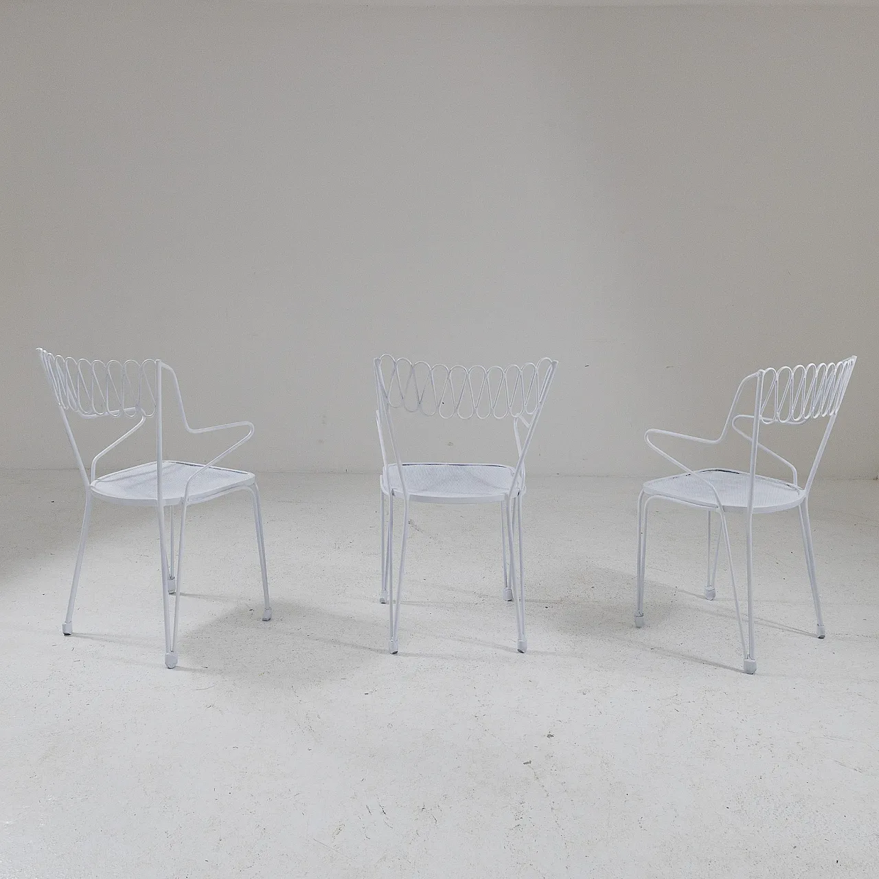 3 iron chairs by Casa e Giardino, 1950s 4