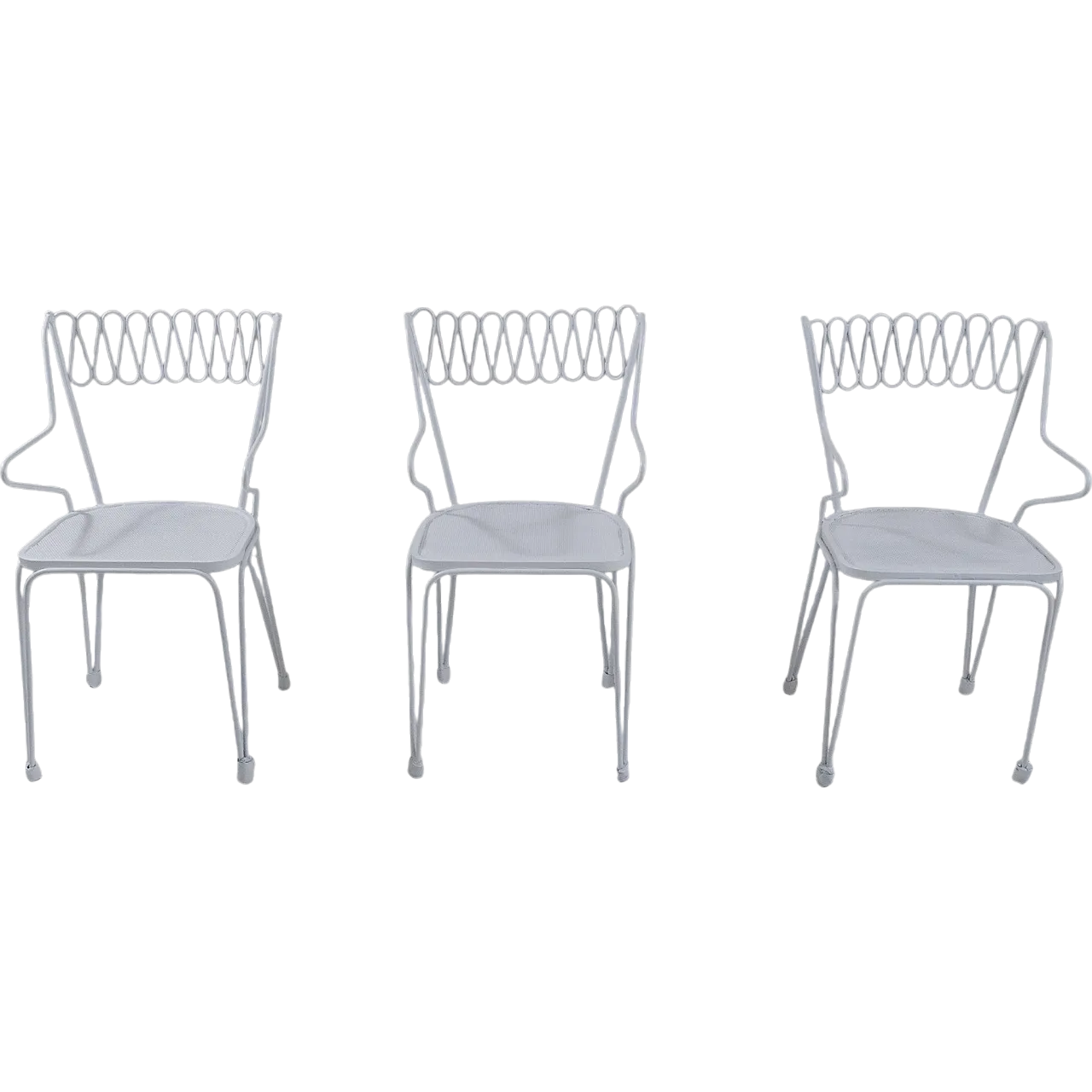 3 iron chairs by Casa e Giardino, 1950s 10