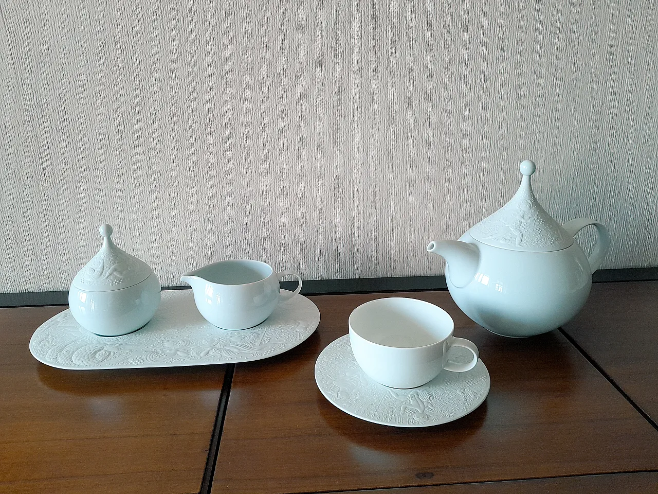 Servizio da thè Rosenthal Zamberflote Weiss per 6 persone 1