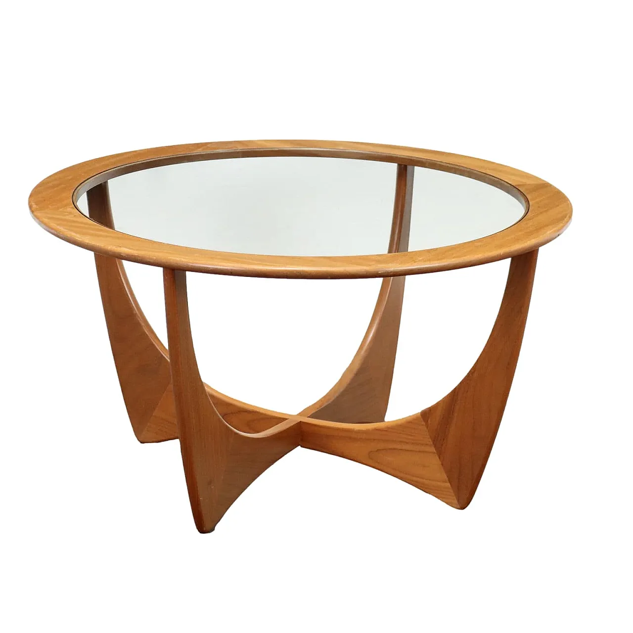 G-Plan coffee table in teak and glass, 1960s 1