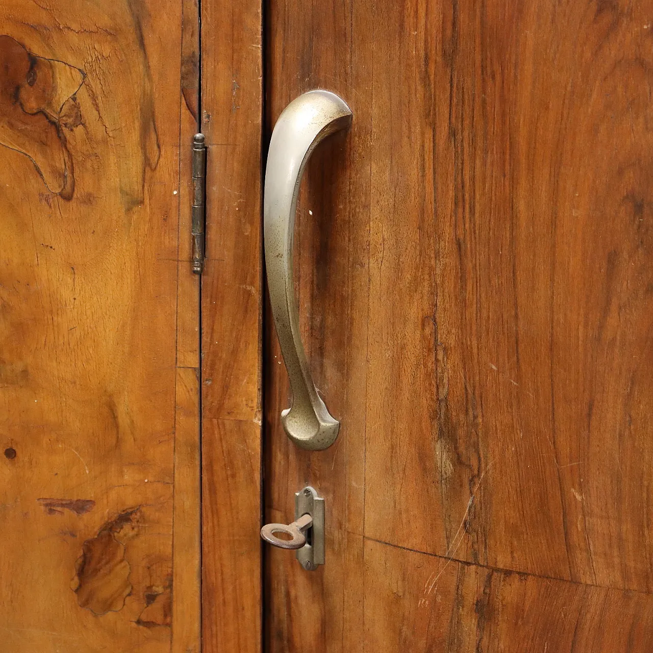 Credenza in radica con cassetti, anni '40 7