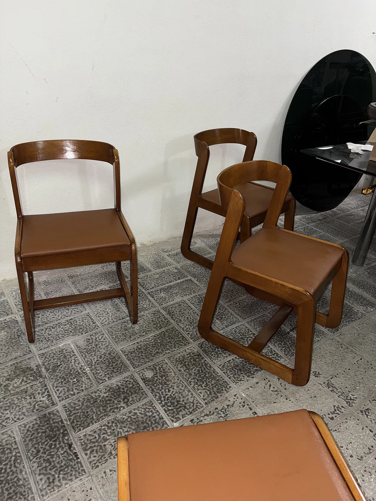 4 chairs by Willy Rizzo for Mario Sabot, 70s 2