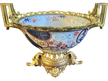 Bronze mounted bowl, Imari, 18th century