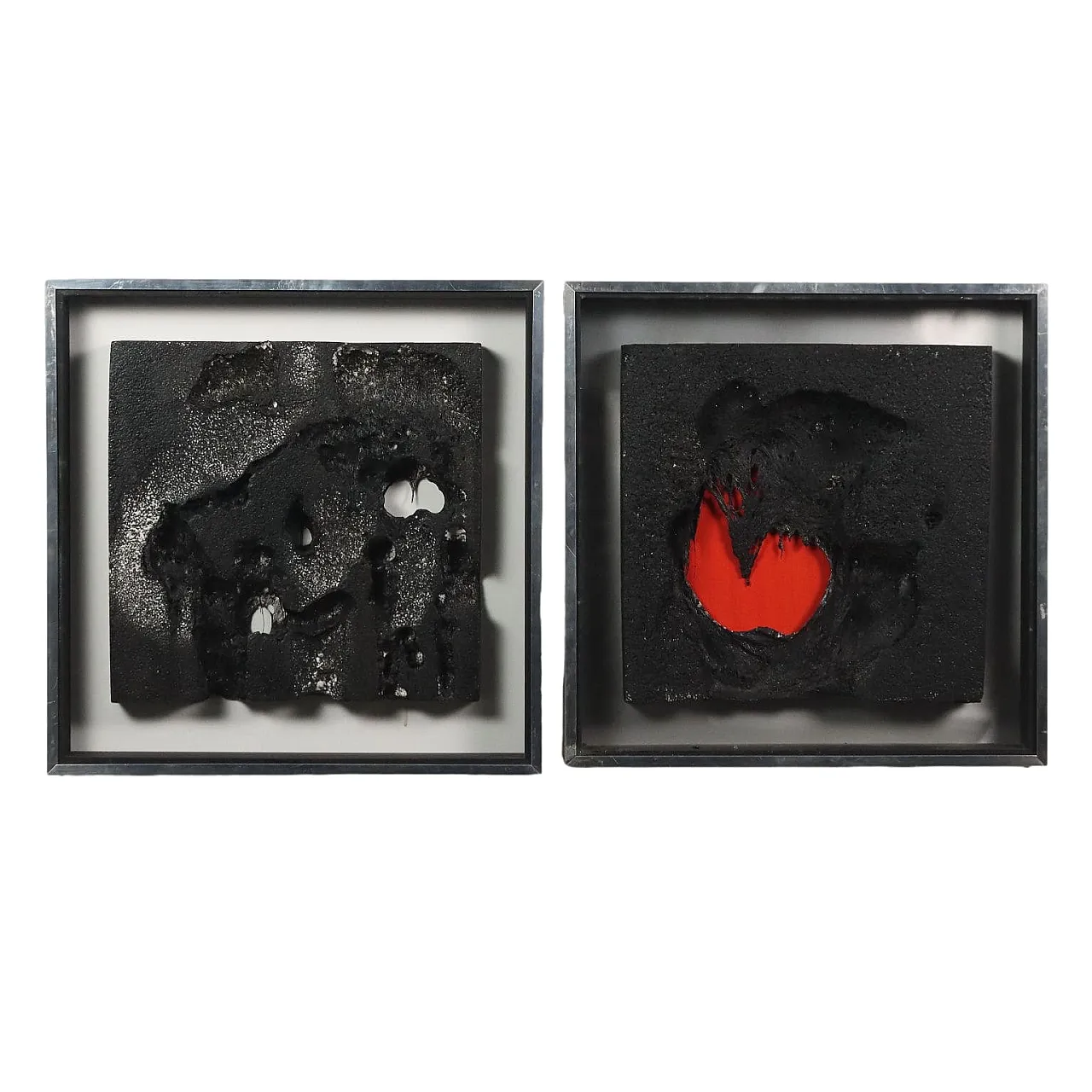 Pair of abstract paintings by Roberto Ciaccio, 20th century 1