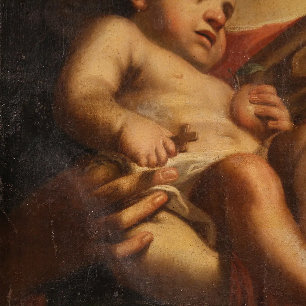 Painting Madonna and Child, 17th century 6