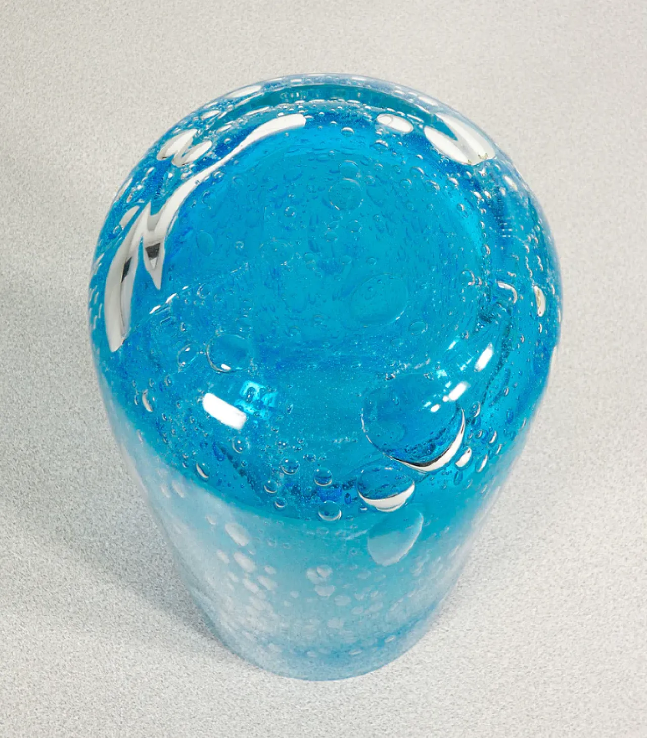 Blown glass bulb vase by Alessandro Barbaro, 20th century 9