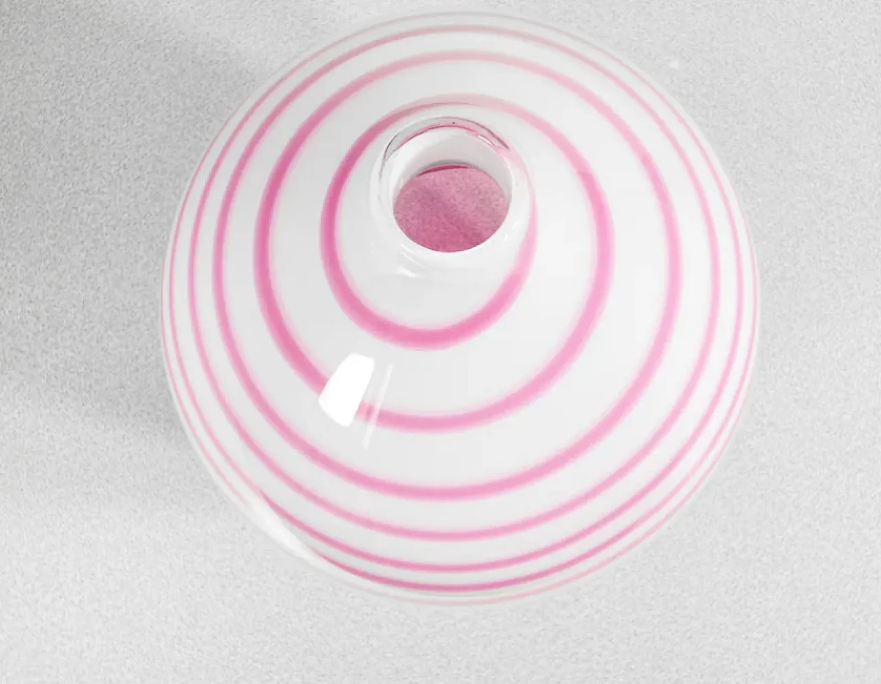 Pink blown Murano glass vase by Paolo Crepax, 1990s 3