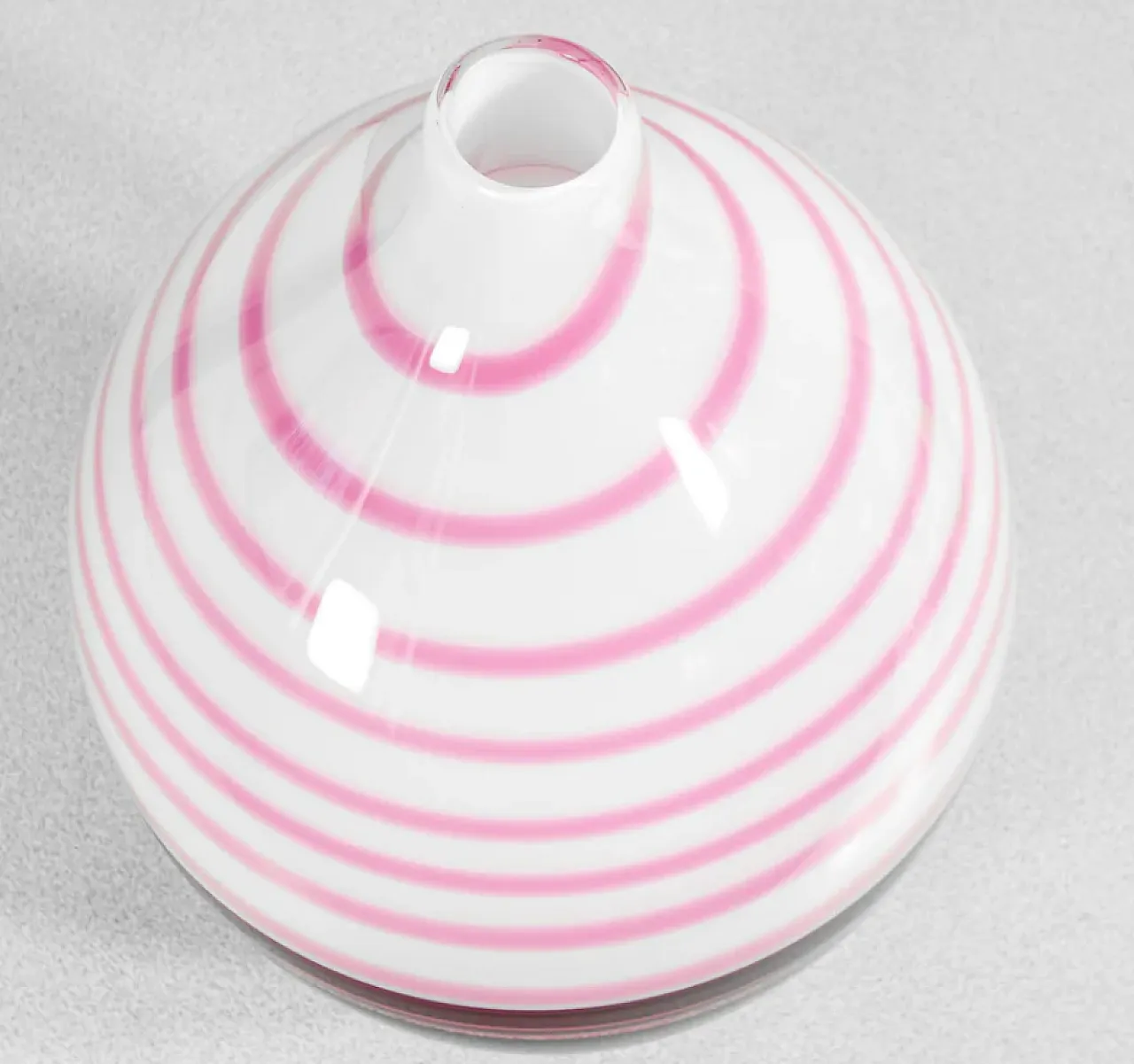 Pink blown Murano glass vase by Paolo Crepax, 1990s 4