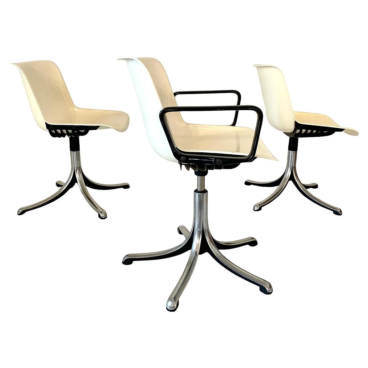 3 office chairs "Modus", Osvaldo Borsani for Tecno, 60s 2