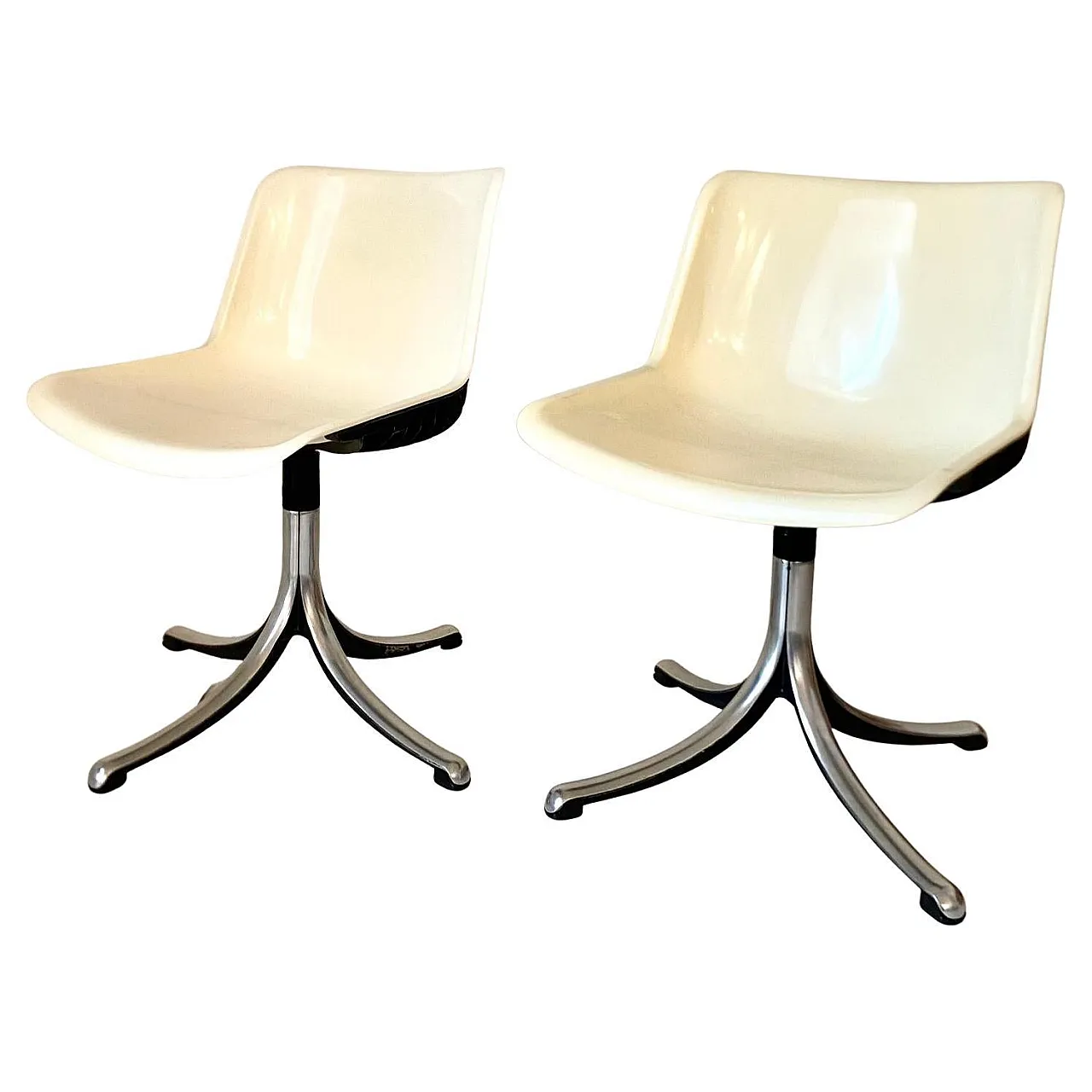 3 office chairs "Modus", Osvaldo Borsani for Tecno, 60s 10