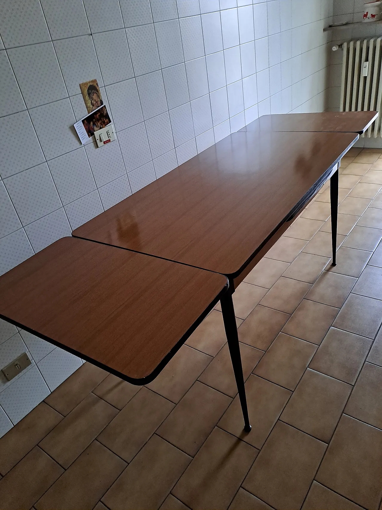 Extendable table in formica Salvarani, 60s 3