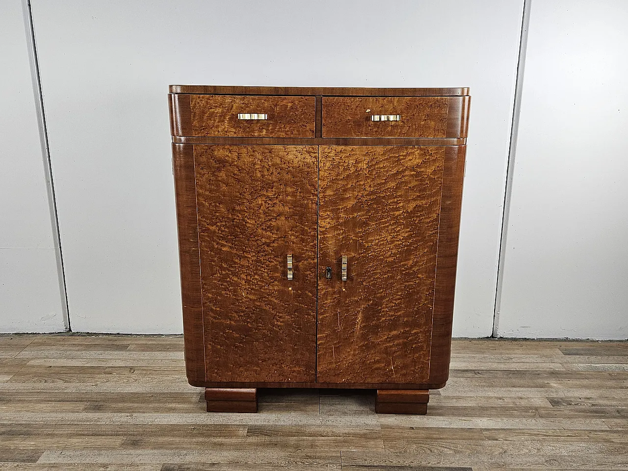 Credenza Art Decò in radica di tuja, anni '40 1