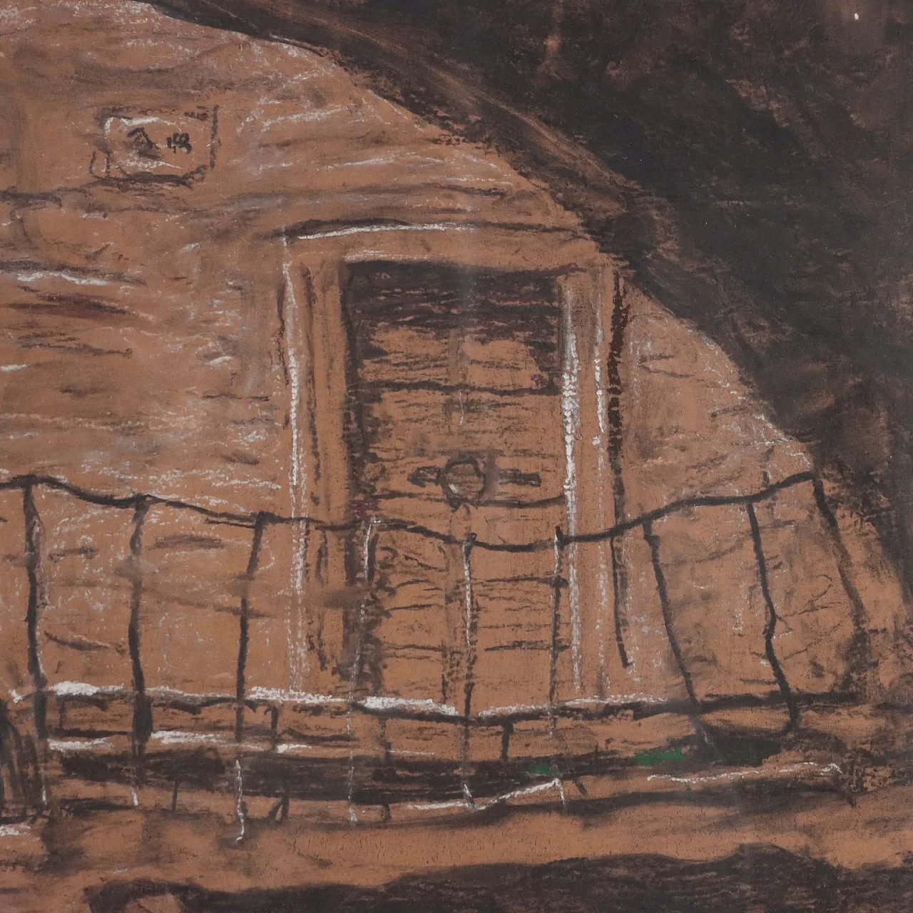 Painting by Angelo Dall'Oca, pastels on cardboard, 20th century 4