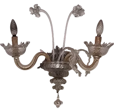 4 Murano classic Chadeliers and 7 sconces,  1930s