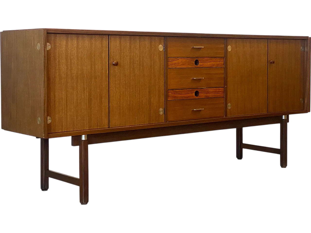 Credenza italiana in legno di teak anni 60 20