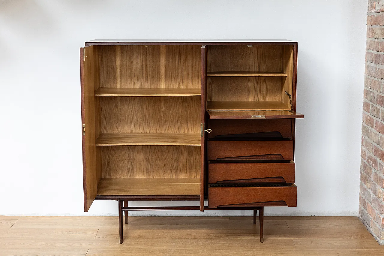 Highboard in teak by Palutari for Assi, 60s 8