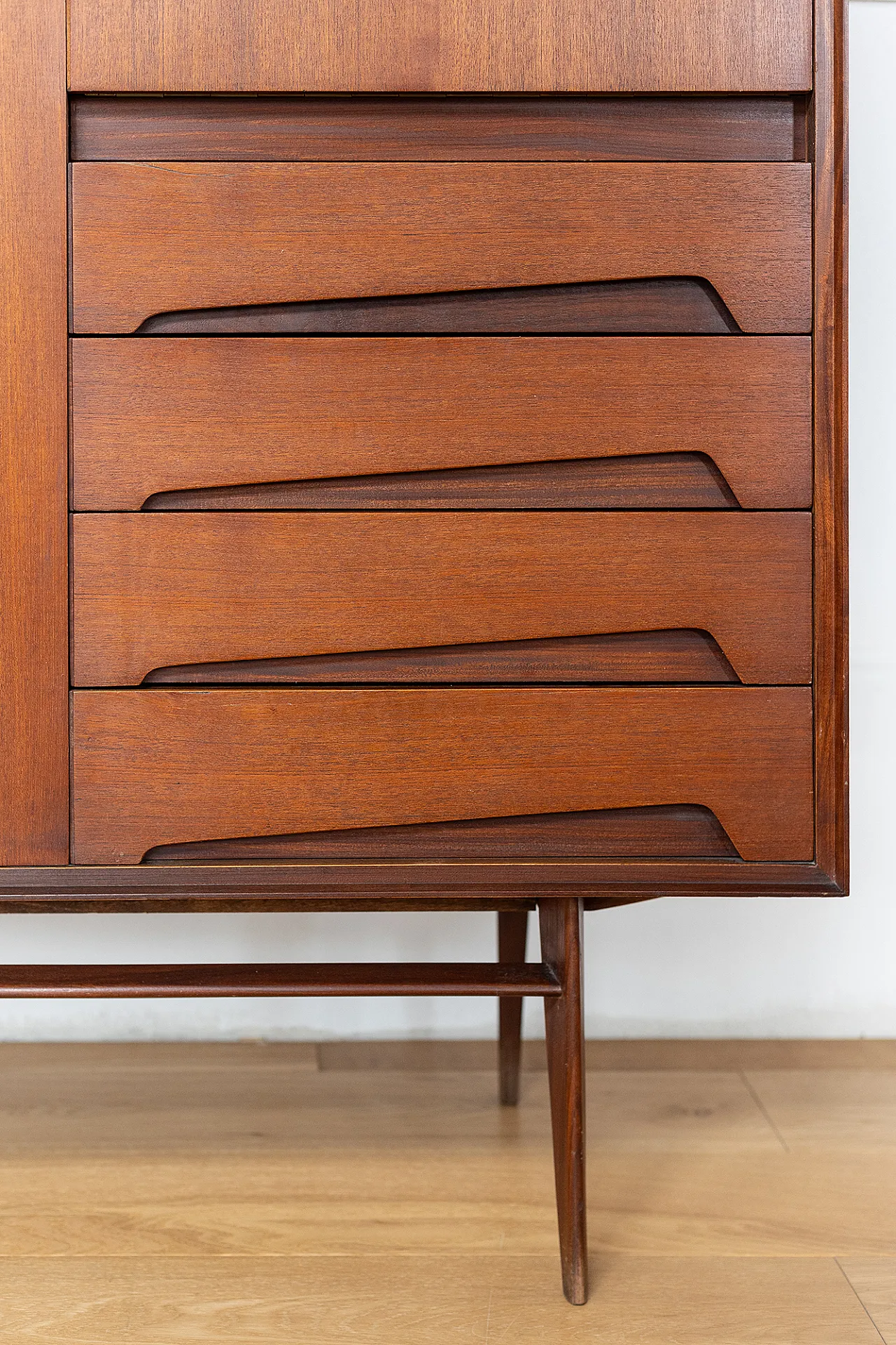 Highboard in teak by Palutari for Assi, 60s 17