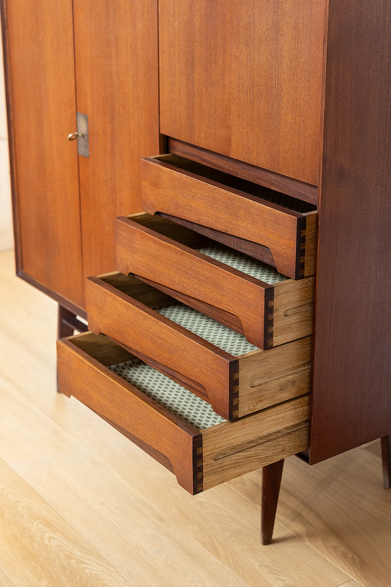 Highboard in teak by Palutari for Assi, 60s 19