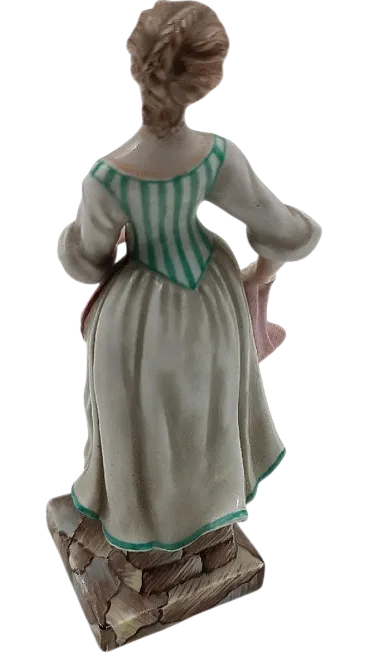 Ginori porcelain statue, Capodimonte Columbine series, 19th century