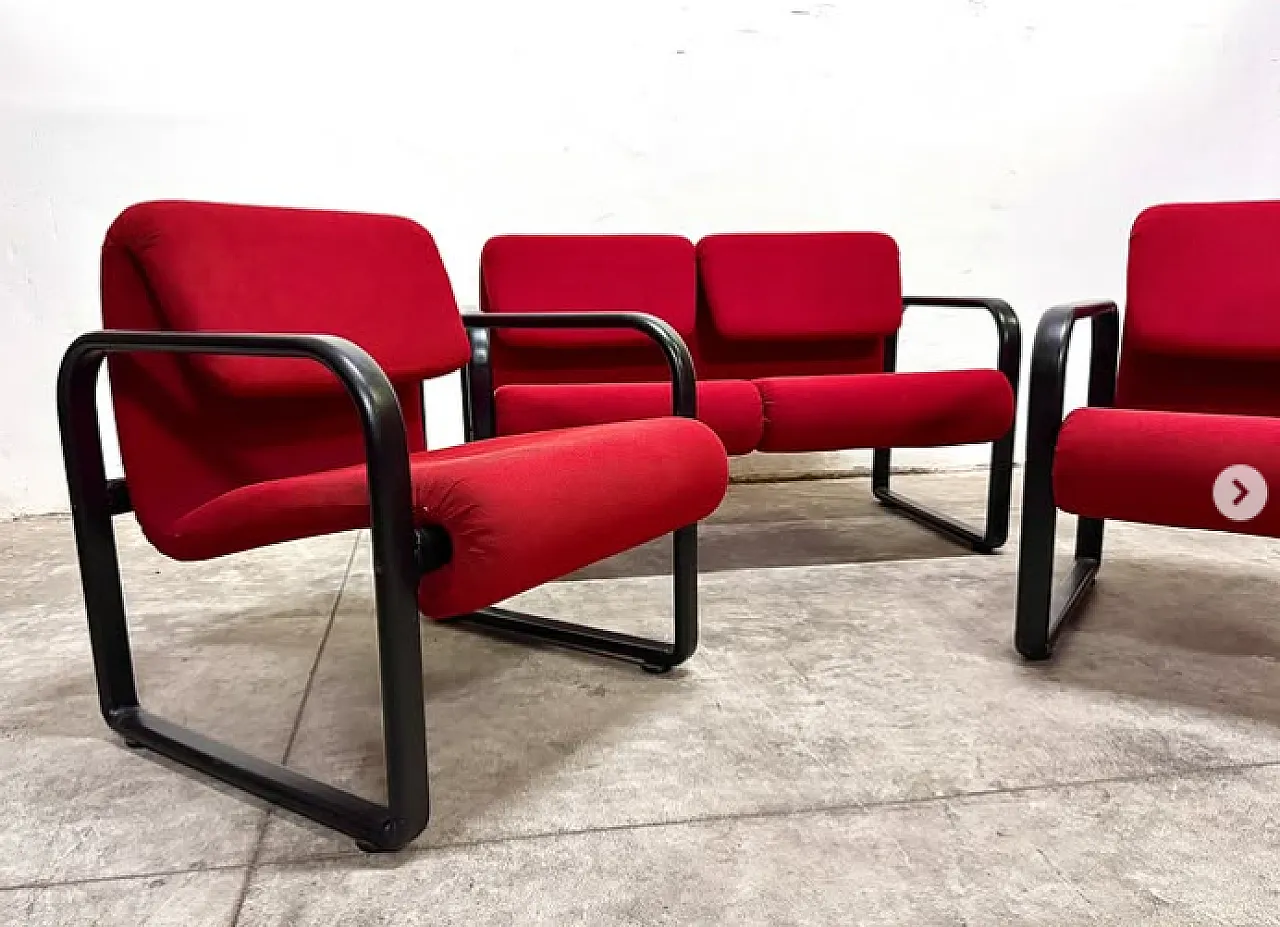 Sofa with two armchairs by Arflex, 1990s 3