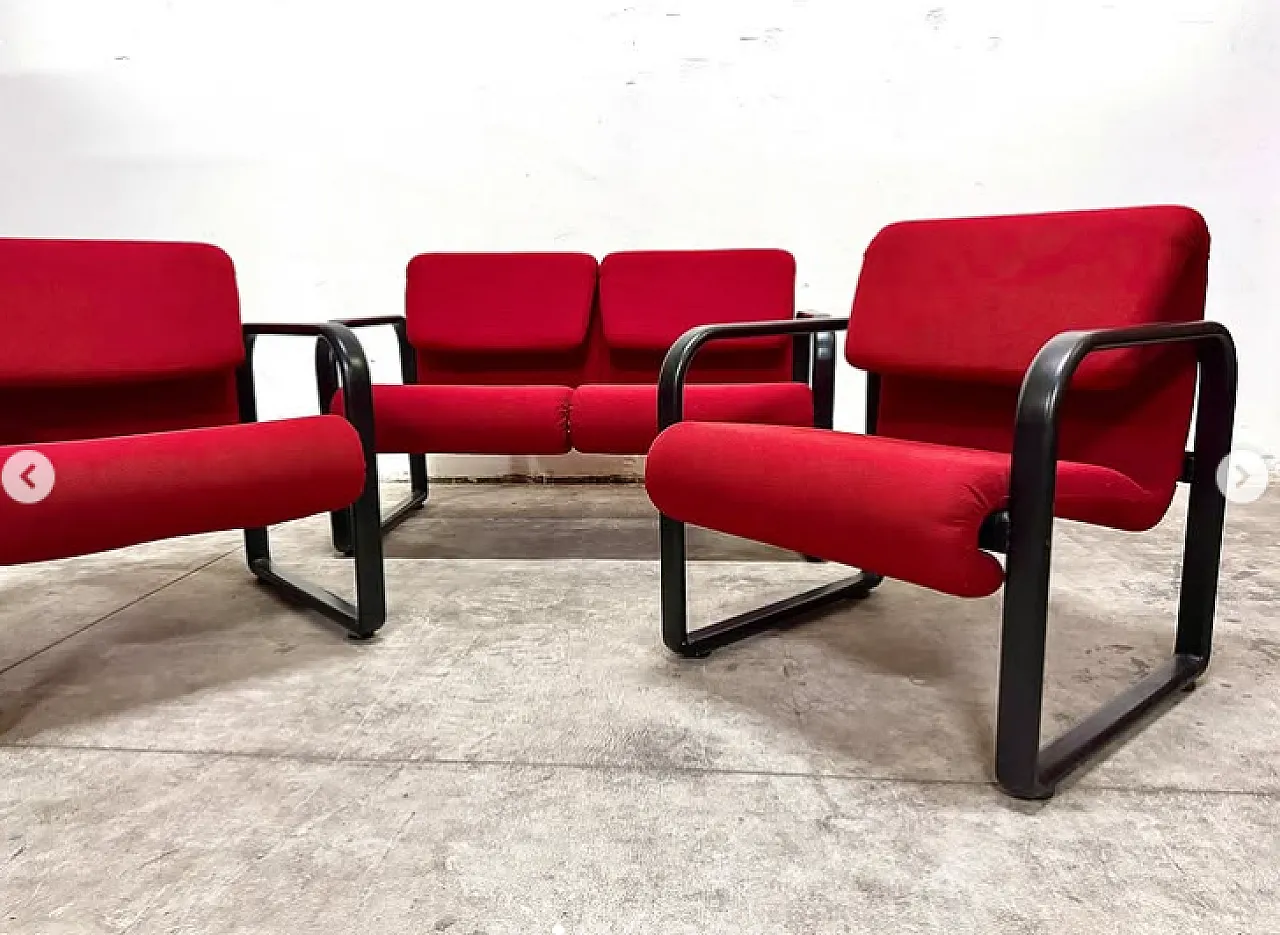 Sofa with two armchairs by Arflex, 1990s 4