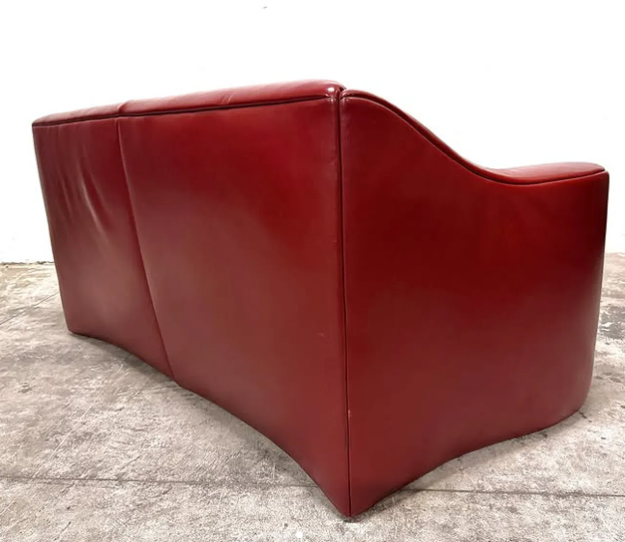 Real leather sofa by Matteo Grassi, 1980s 4