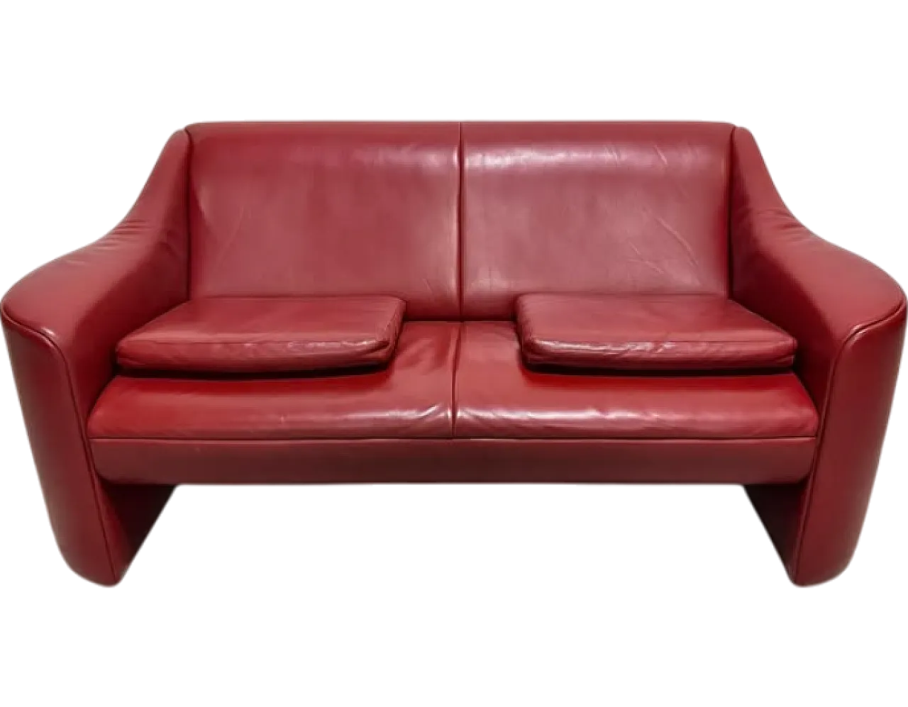 Real leather sofa by Matteo Grassi, 1980s 9